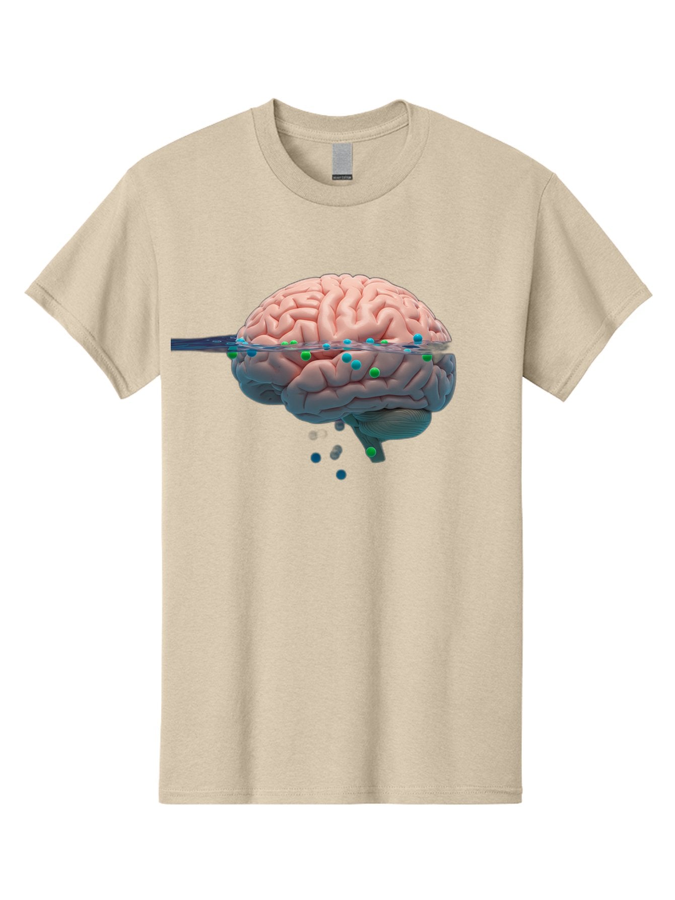 Brain-Being-Siphoned Men'S Graphic Tee, 100% Cotton, Comfortable Casual Summer Wear, Machine Washable, Human Brain, Neuroscience, Cognitive Function, Neurological Research, Brain Health, Neural Activity, Science Illustration, Medical Art, Baa205 9