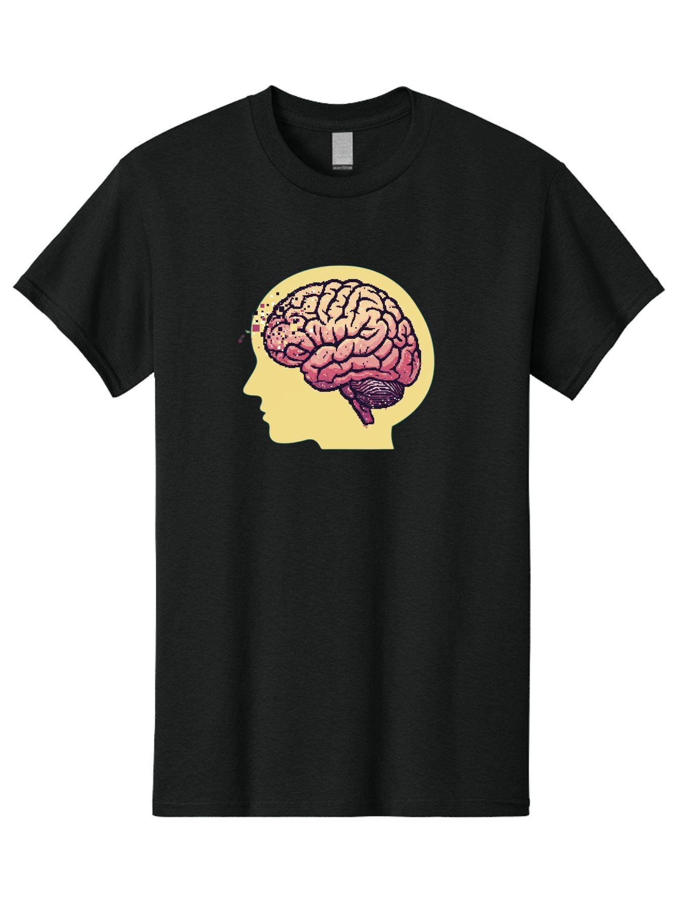 Brain-Drain Men'S Graphic Tee, 100% Cotton, Comfortable Casual Summer Wear, Machine Washable, Human Brain, Neuroscience, Mental Health, Cognitive Function, Psychology, Brain Activity, Thought Process, Neurological Disorder, Baa207 11