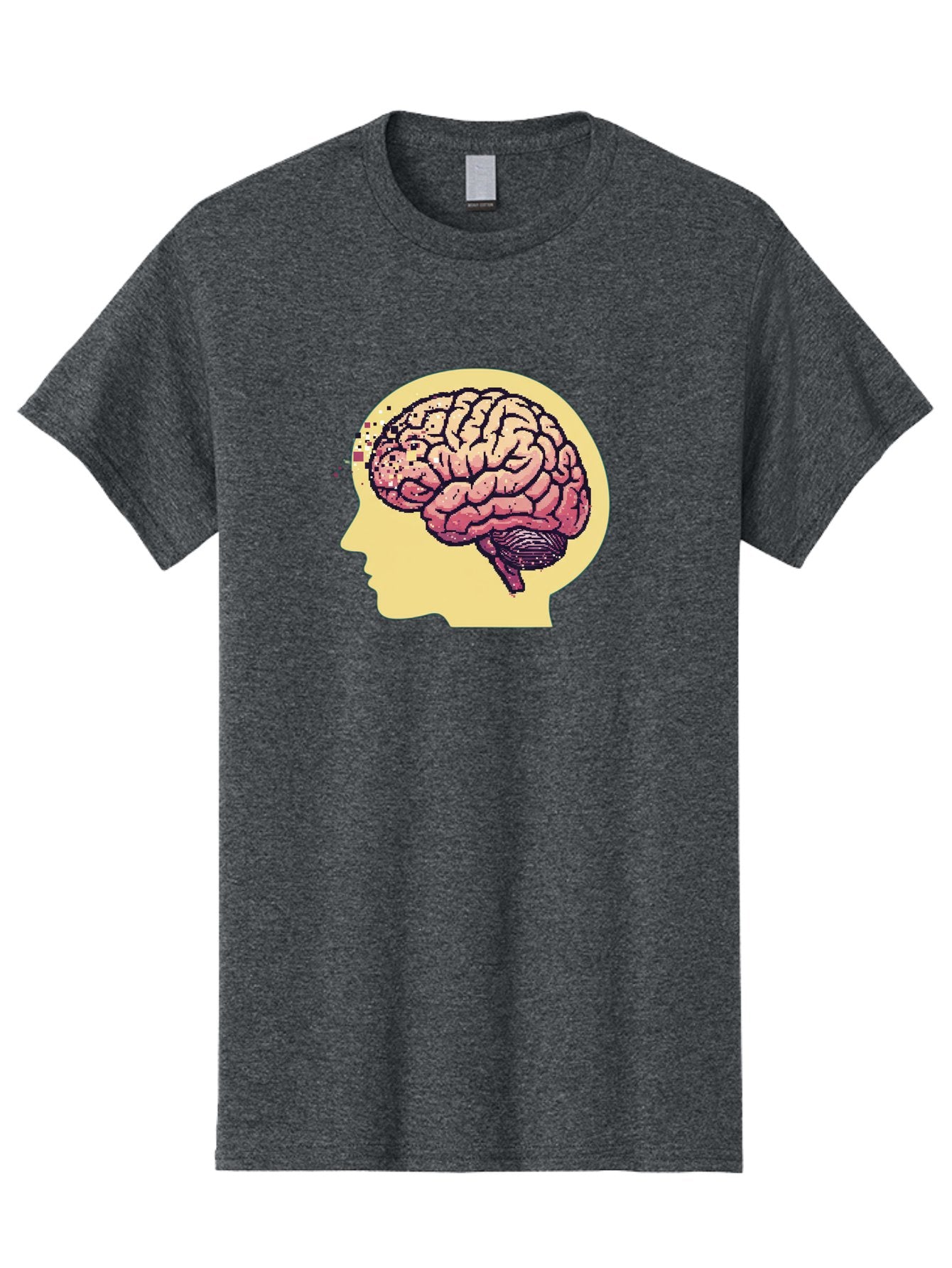 Brain-Drain Men'S Graphic Tee, 100% Cotton, Comfortable Casual Summer Wear, Machine Washable, Human Brain, Neuroscience, Mental Health, Cognitive Function, Psychology, Brain Activity, Thought Process, Neurological Disorder, Baa207 12