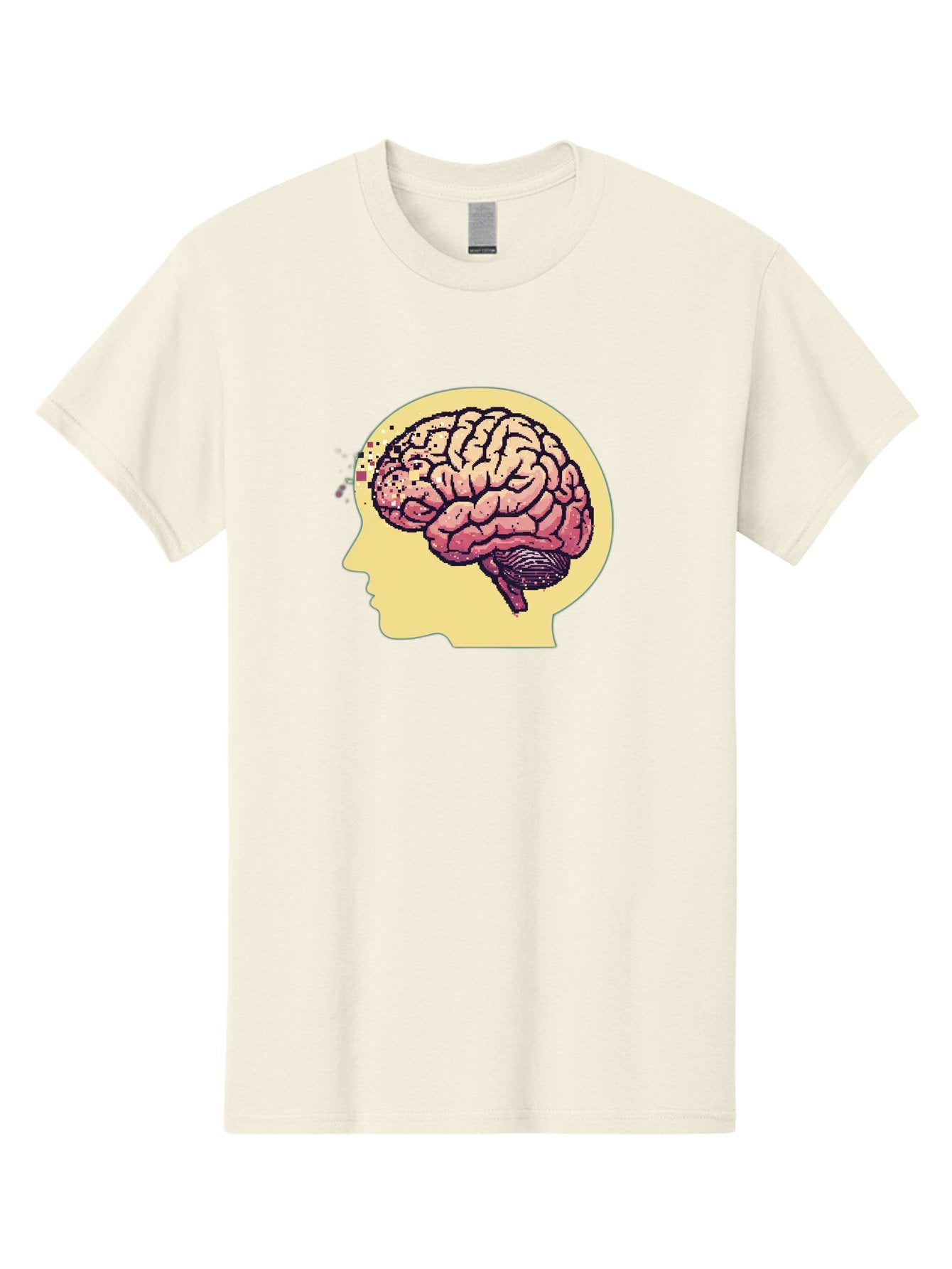 Brain-Drain Men'S Graphic Tee, 100% Cotton, Comfortable Casual Summer Wear, Machine Washable, Human Brain, Neuroscience, Mental Health, Cognitive Function, Psychology, Brain Activity, Thought Process, Neurological Disorder, Baa207 9