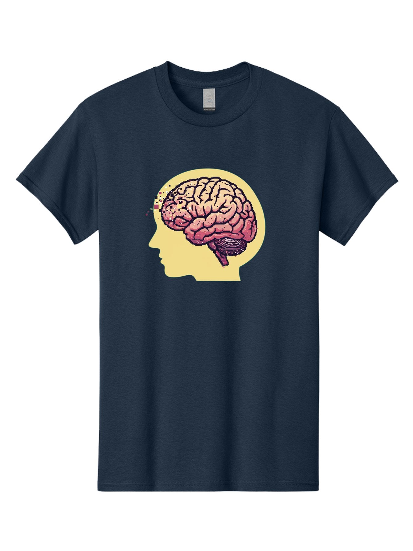 Brain-Drain Men'S Graphic Tee, 100% Cotton, Comfortable Casual Summer Wear, Machine Washable, Human Brain, Neuroscience, Mental Health, Cognitive Function, Psychology, Brain Activity, Thought Process, Neurological Disorder, Baa207 7