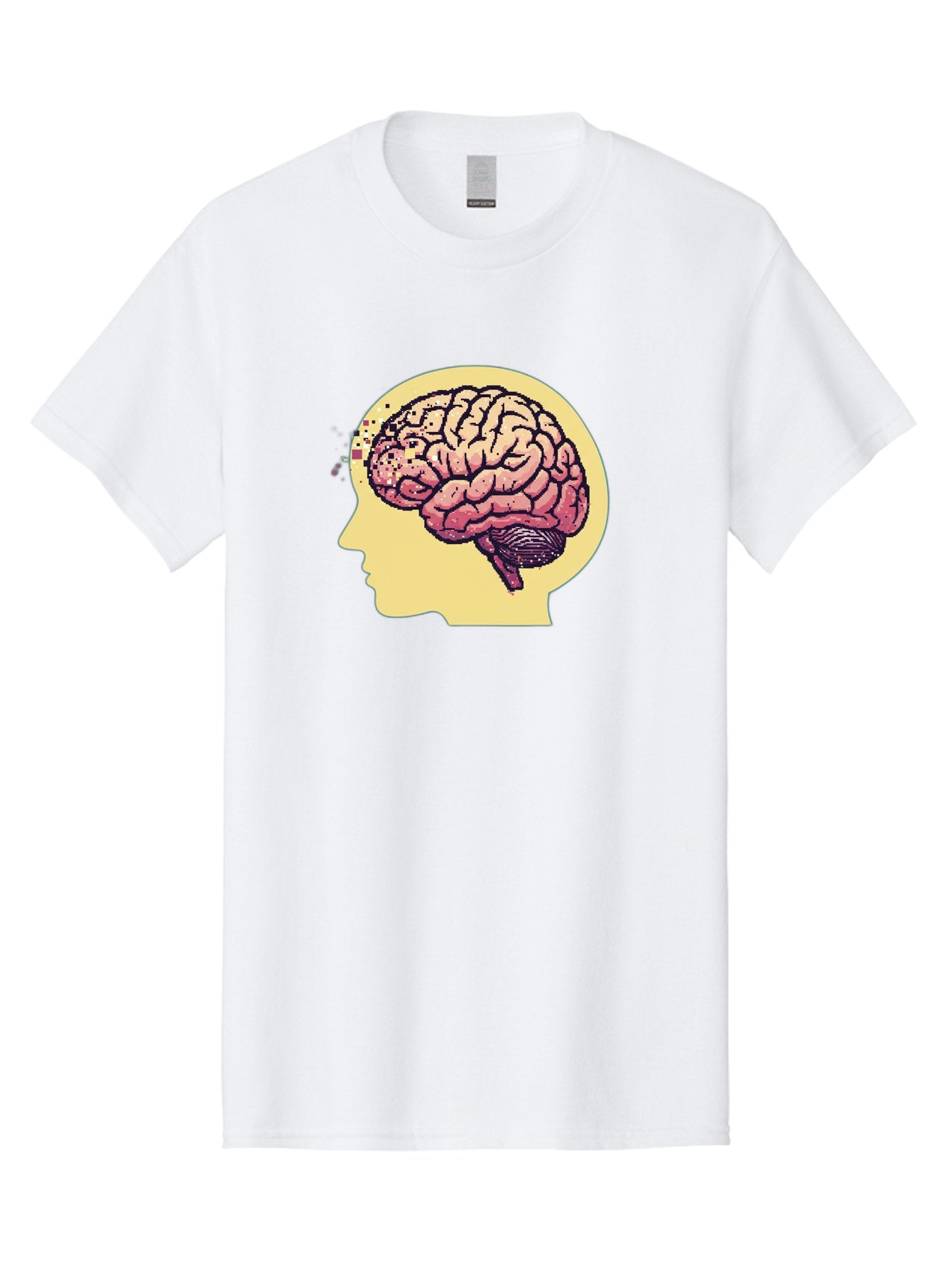 Brain-Drain Men'S Graphic Tee, 100% Cotton, Comfortable Casual Summer Wear, Machine Washable, Human Brain, Neuroscience, Mental Health, Cognitive Function, Psychology, Brain Activity, Thought Process, Neurological Disorder, Baa207 10