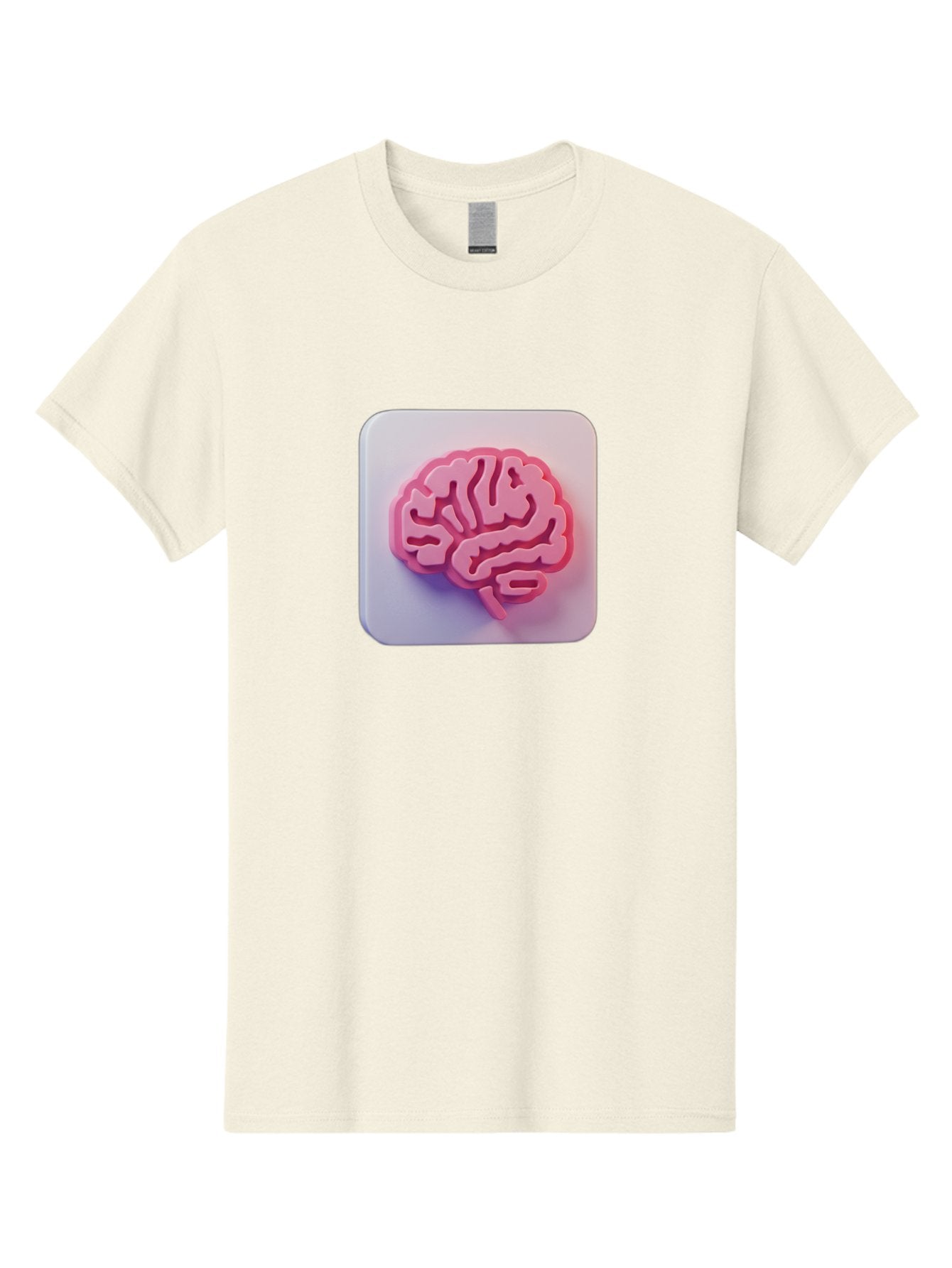 Brain-Icon Men'S Graphic Tee, 100% Cotton, Comfortable Casual Summer Wear, Machine Washable, Pink Brain Icon, Human Brain, Cognitive Function, Neuroscience, Brain Health, Medical Illustration, 3D Model Baa210 8