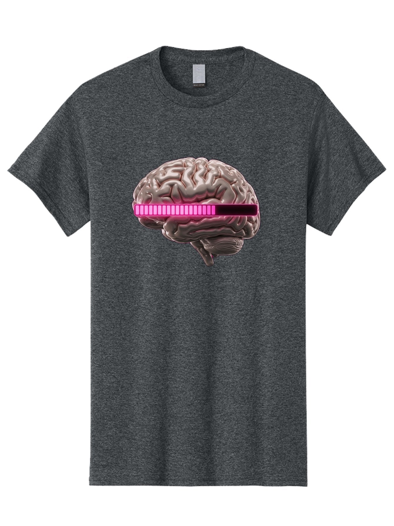 Brain-With-Equalizer Men'S Graphic Tee, 100% Cotton, Comfortable Casual Summer Wear, Machine Washable, Human Brain, Sound Equalizer, Music Visualization, Audio Technology, Neuroscience, Cognitive Function, Digital Art, Futuristic Design Baa215 10