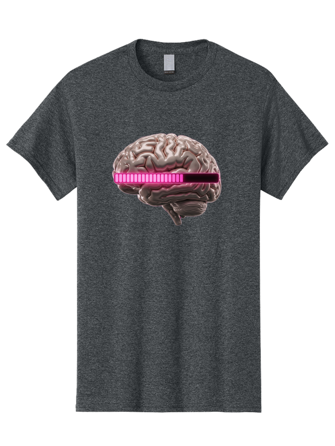 Brain-With-Equalizer Men'S Graphic Tee, 100% Cotton, Comfortable Casual Summer Wear, Machine Washable, Human Brain, Sound Equalizer, Music Visualization, Audio Technology, Neuroscience, Cognitive Function, Digital Art, Futuristic Design Baa215 27