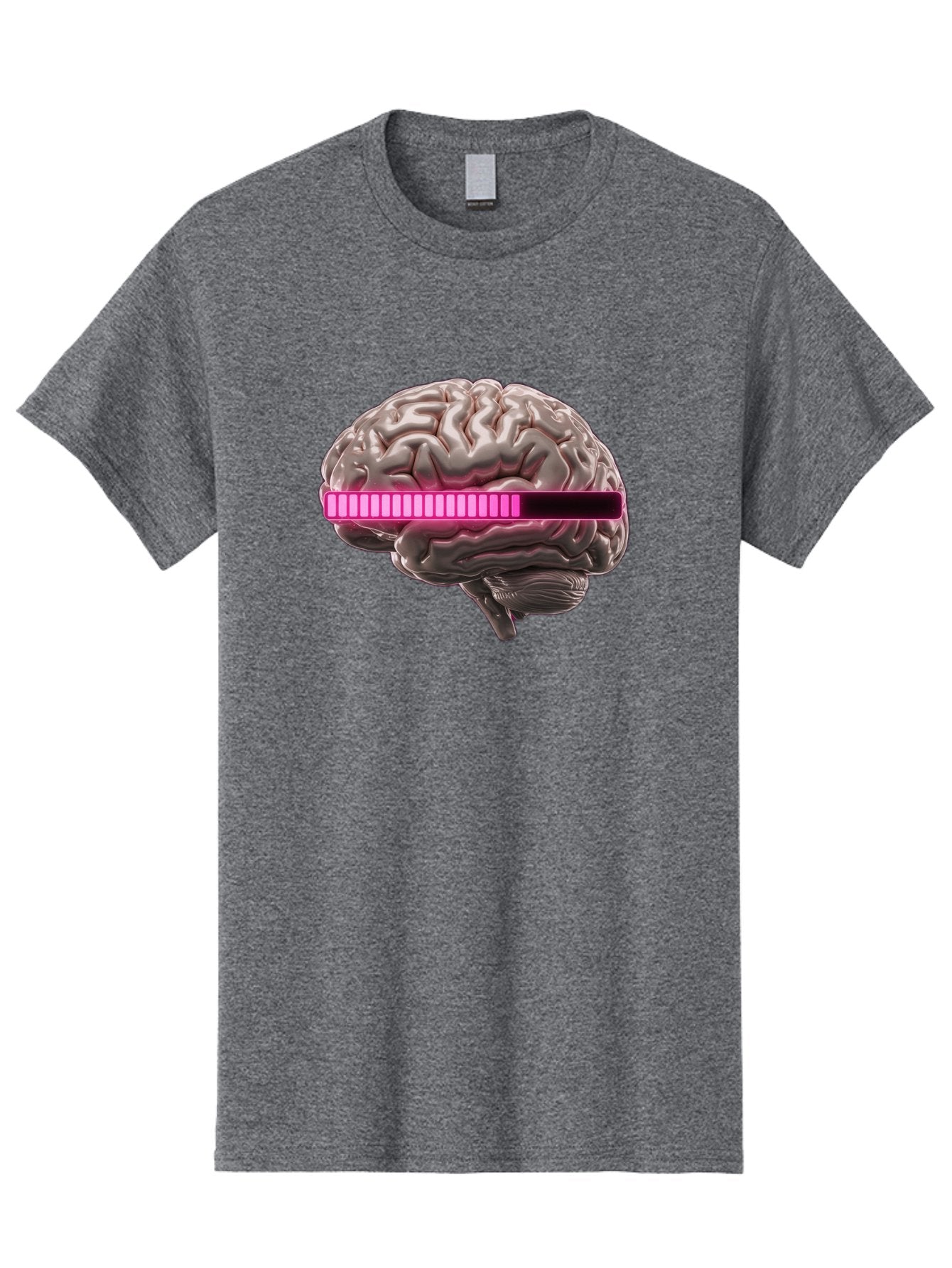 Brain-With-Equalizer Men'S Graphic Tee, 100% Cotton, Comfortable Casual Summer Wear, Machine Washable, Human Brain, Sound Equalizer, Music Visualization, Audio Technology, Neuroscience, Cognitive Function, Digital Art, Futuristic Design Baa215 4