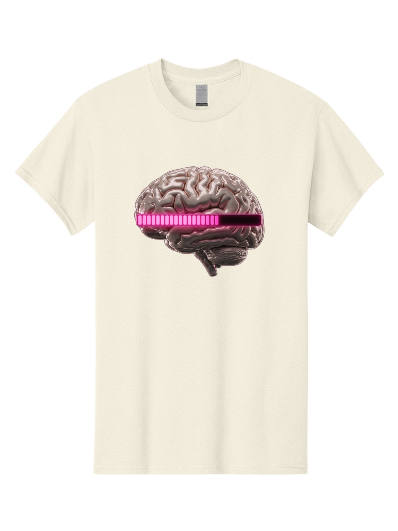 Brain-With-Equalizer Men'S Graphic Tee, 100% Cotton, Comfortable Casual Summer Wear, Machine Washable, Human Brain, Sound Equalizer, Music Visualization, Audio Technology, Neuroscience, Cognitive Function, Digital Art, Futuristic Design Baa215 11