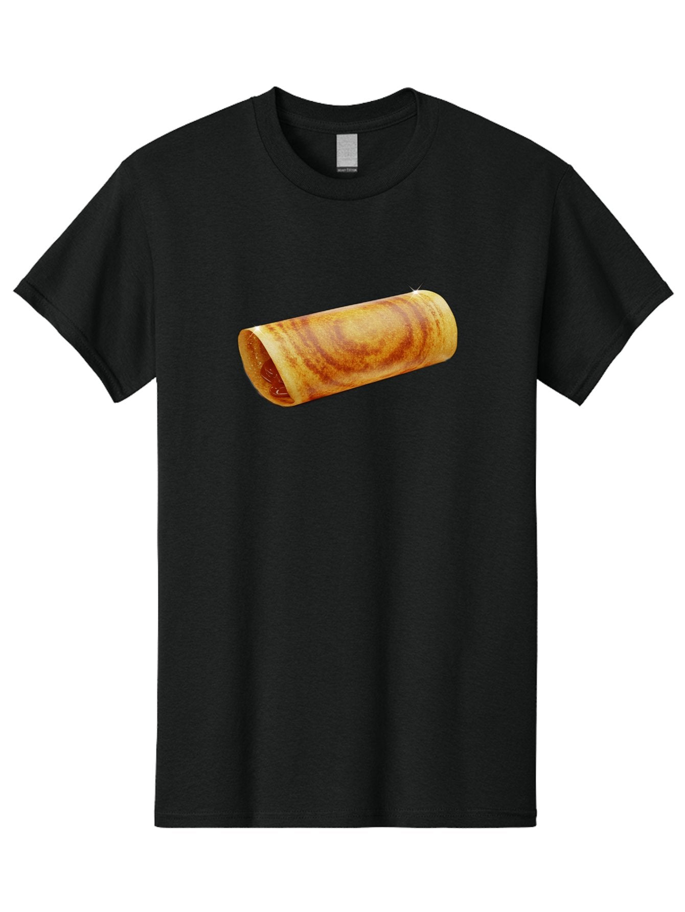 Burrito Men'S Graphic Tee, 100% Cotton, Comfortable Casual Summer Wear, Machine Washable, Crunchy Spring Roll, Savory Filling, Asian Cuisine, Finger Food, Delicious Snack, Appetizing Dish, Tasty Treat Baa244