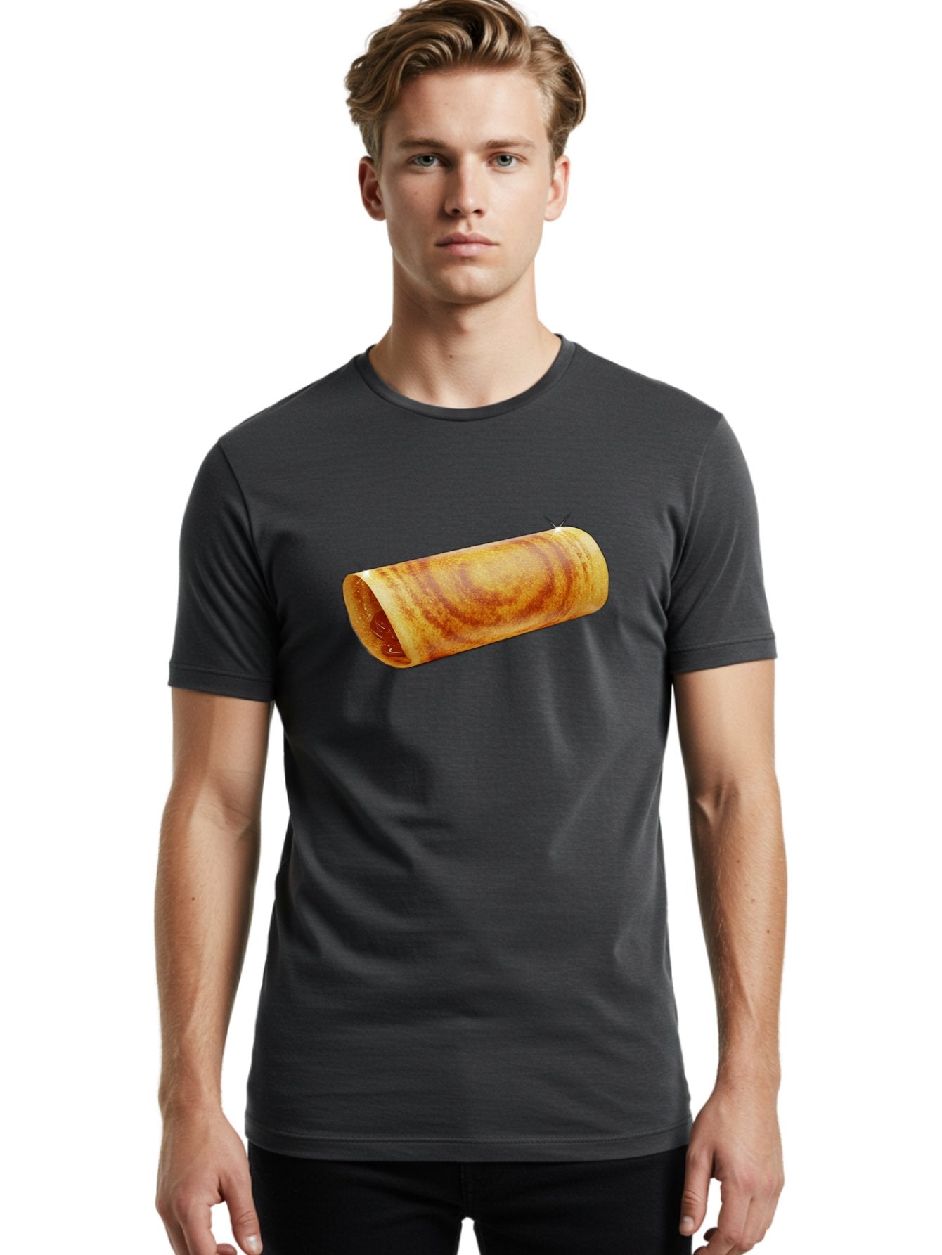 Burrito Men'S Graphic Tee, 100% Cotton, Comfortable Casual Summer Wear, Machine Washable, Crunchy Spring Roll, Savory Filling, Asian Cuisine, Finger Food, Delicious Snack, Appetizing Dish, Tasty Treat Baa244 29