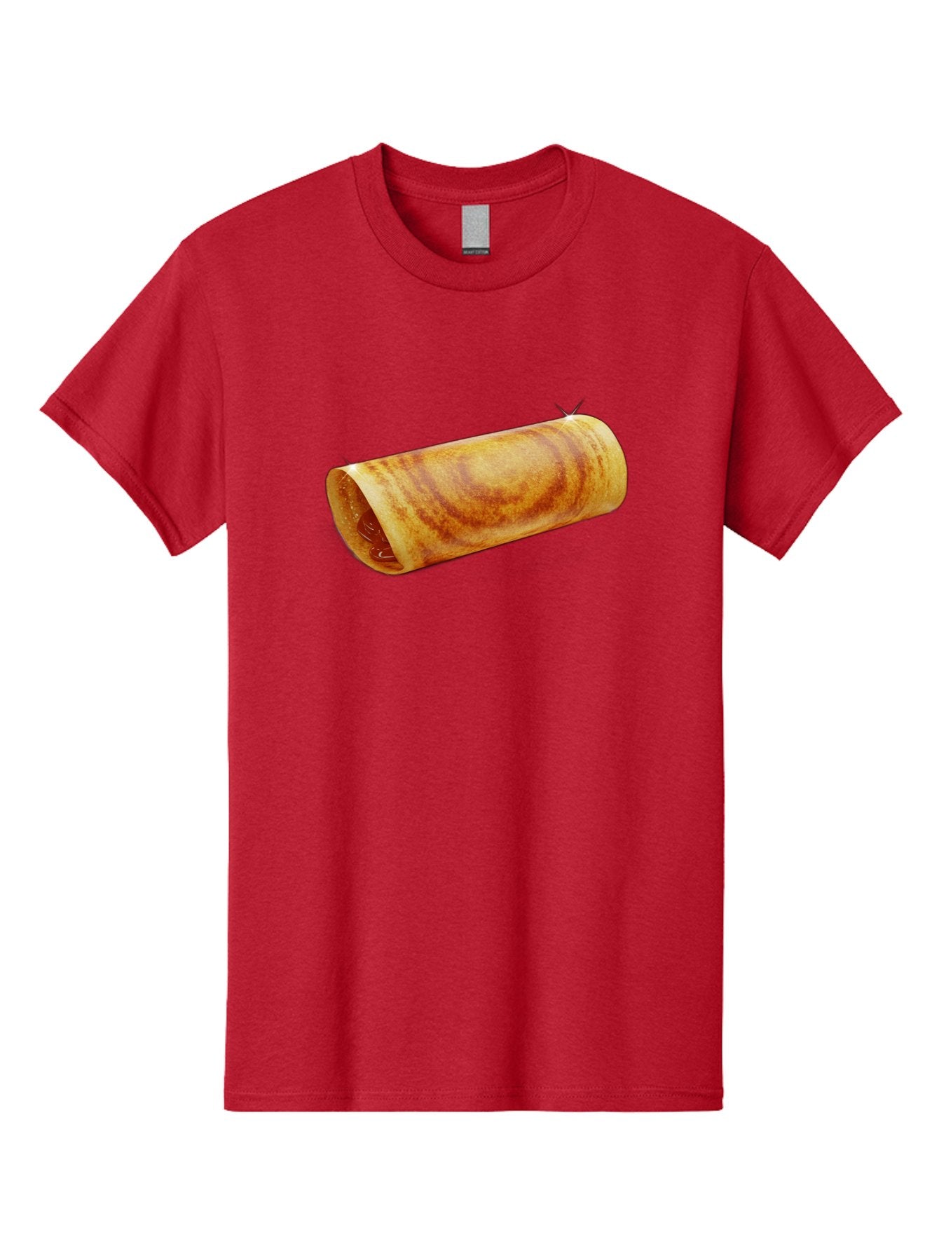 Burrito Men'S Graphic Tee, 100% Cotton, Comfortable Casual Summer Wear, Machine Washable, Crunchy Spring Roll, Savory Filling, Asian Cuisine, Finger Food, Delicious Snack, Appetizing Dish, Tasty Treat Baa244 3