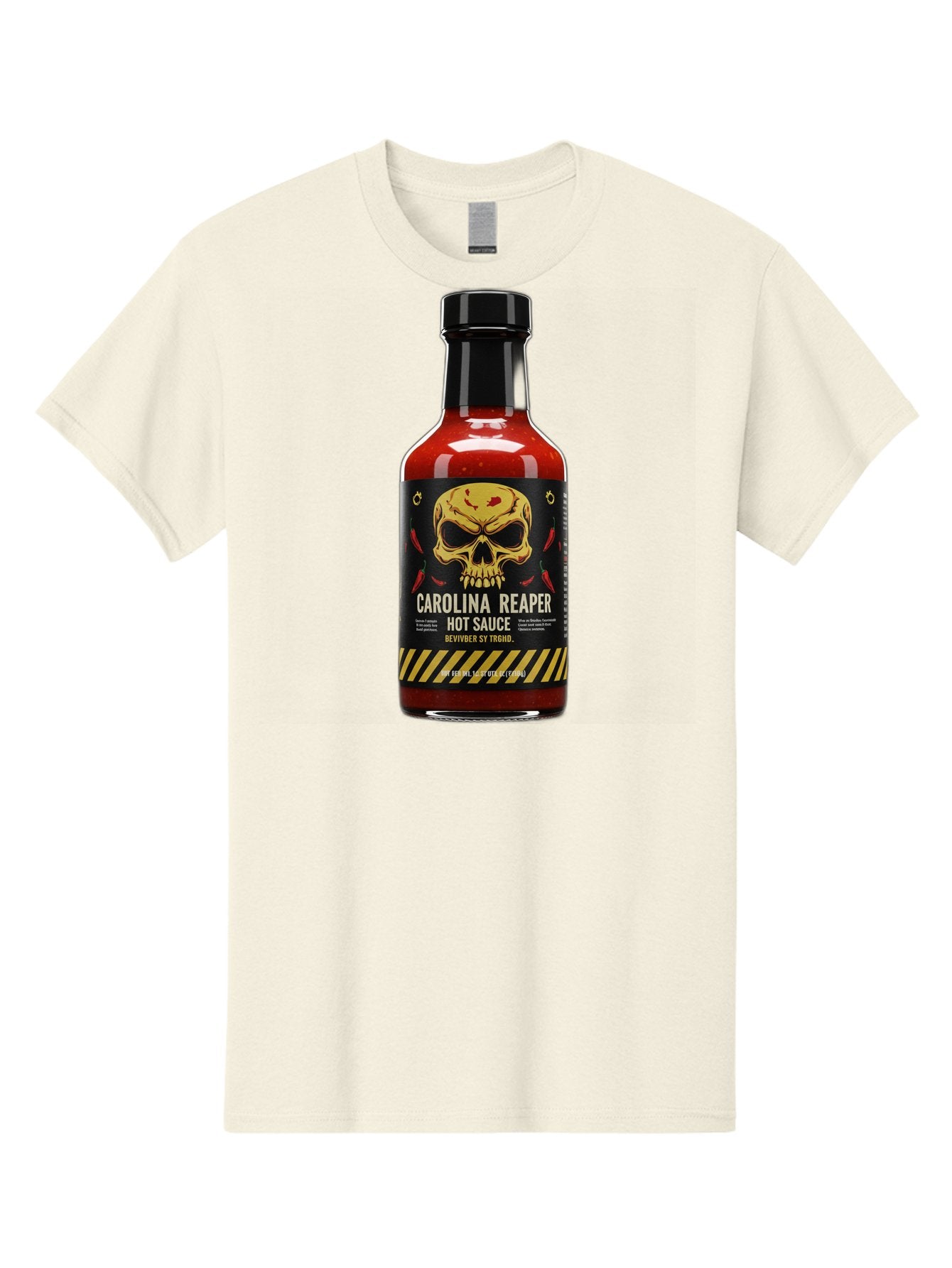 Carolina-Reaper-Hot-Sauce Men'S Graphic Tee, 100% Cotton, Comfortable Casual Summer Wear, Machine Washable, Carolina Reaper Hot Sauce, Spicy Condiment, Fiery Flavor, Pepper Sauce, Hot Pepper, Reaper Pepper, Extreme Heat, Bold Taste, Baa254 7