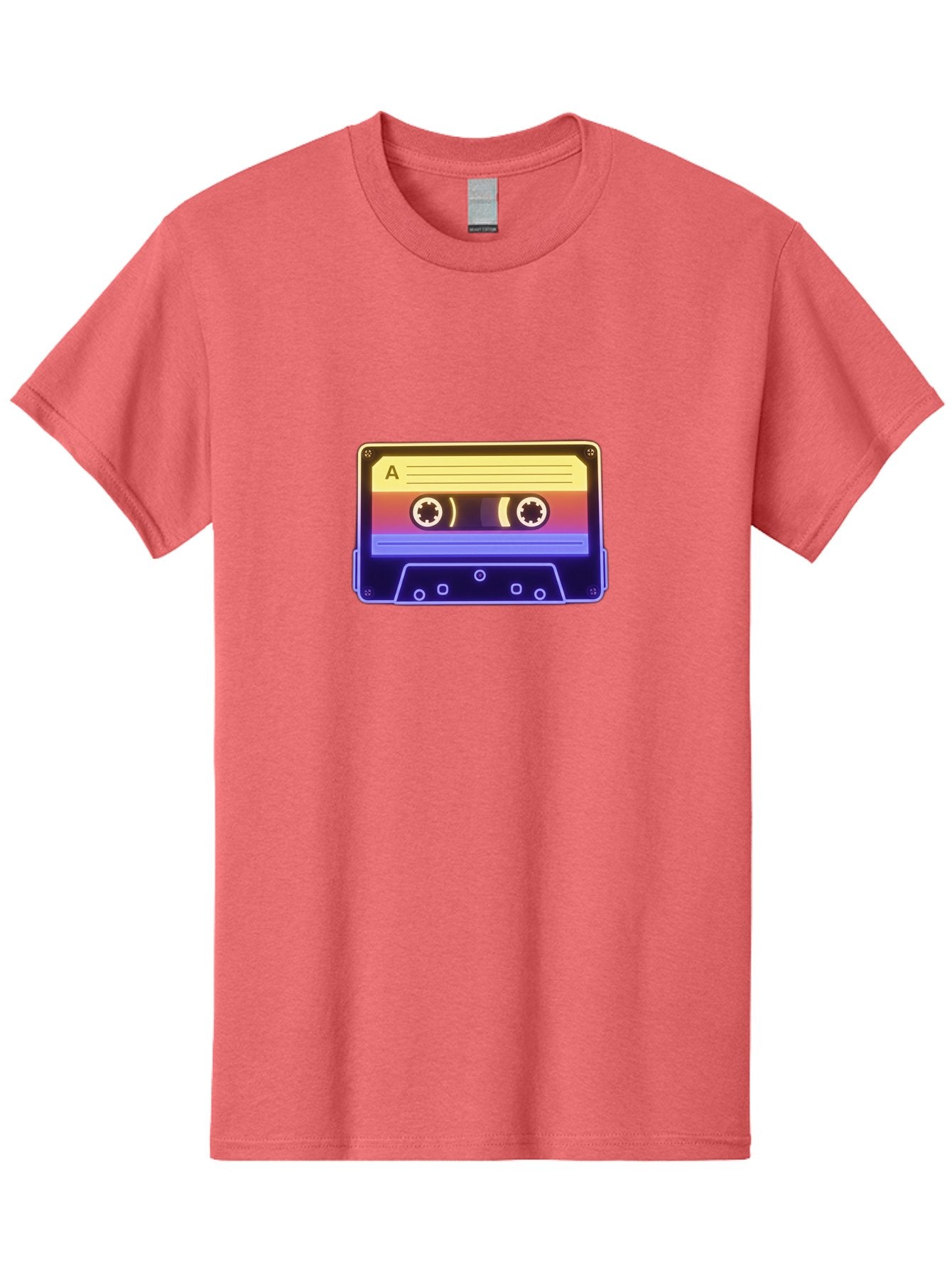 Cassette-Tape-A-1 Men'S Graphic Tee, 100% Cotton, Comfortable Casual Summer Wear, Machine Washable, Retro Cassette Tape, Vintage Music, Nostalgic Technology, 80S And 90S Memorabilia, Mixtape, Cassette Player, Retro Audio Baa265 7