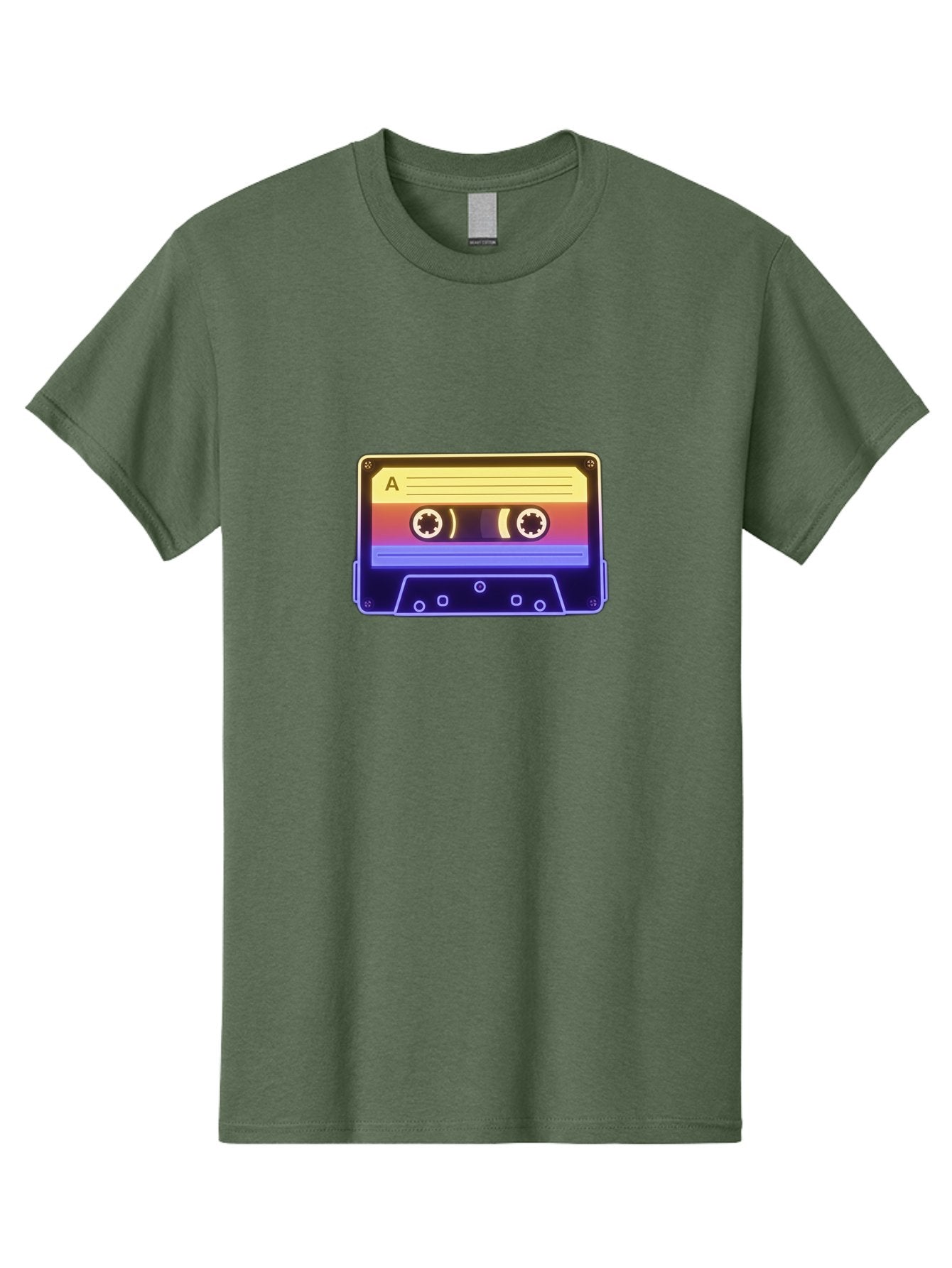 Cassette-Tape-A-1 Men'S Graphic Tee, 100% Cotton, Comfortable Casual Summer Wear, Machine Washable, Retro Cassette Tape, Vintage Music, Nostalgic Technology, 80S And 90S Memorabilia, Mixtape, Cassette Player, Retro Audio Baa265