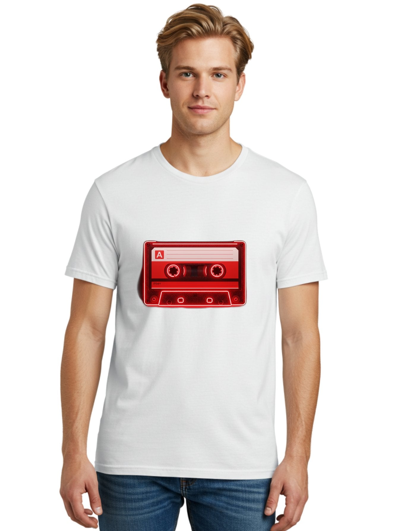 Cassette-Tape-A-2 Men'S Graphic Tee, 100% Cotton, Comfortable Casual Summer Wear, Machine Washable, Retro Cassette Tape, Mix Tape, Nostalgic Music, Vintage Audio, Retro Technology, Classic Music Format, Compact Cassette Baa266 23
