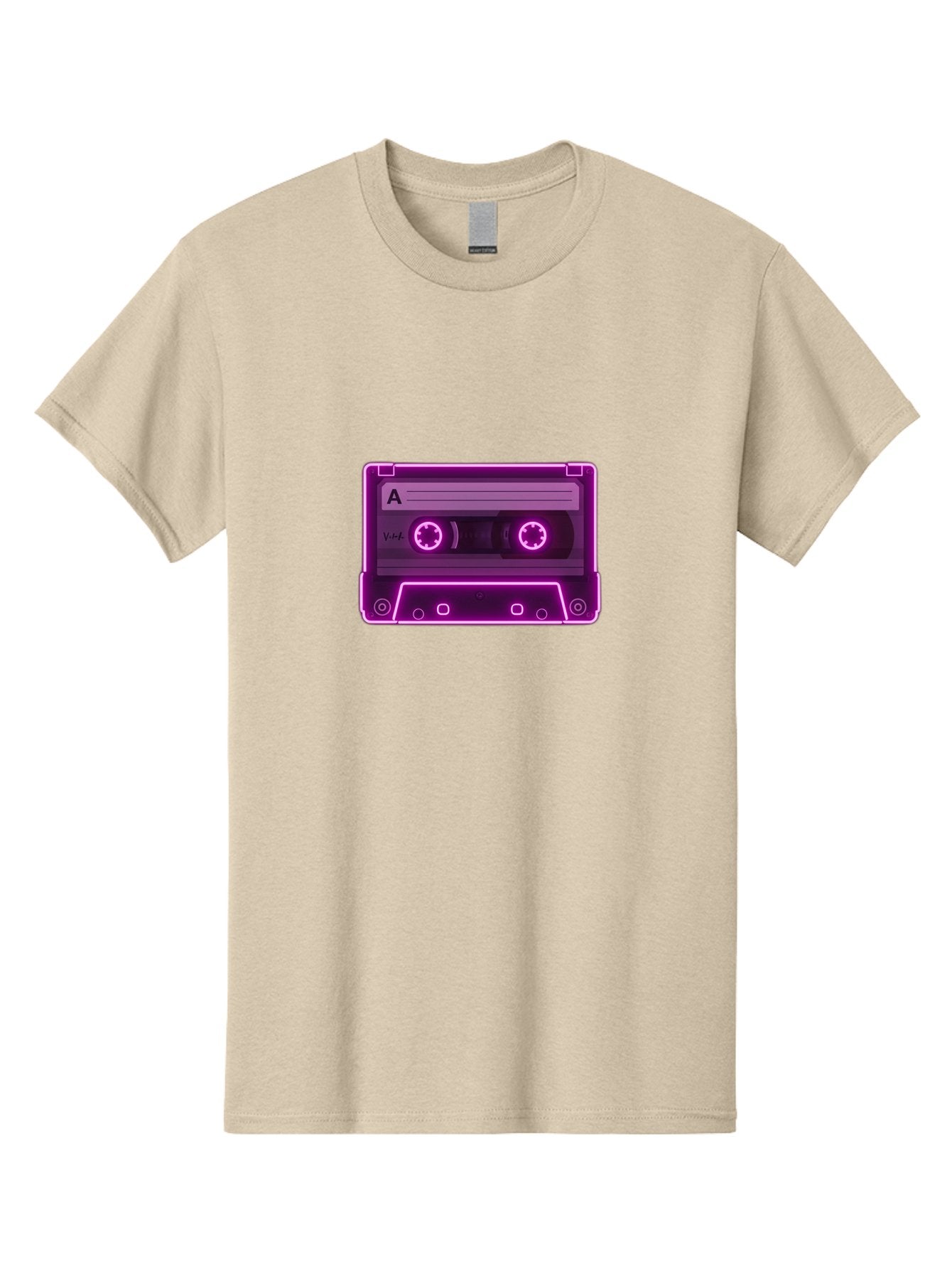 Cassette-Tape-A-3 Men'S Graphic Tee, 100% Cotton, Comfortable Casual Summer Wear, Machine Washable, Cassette Tape, Retro Music, Vintage Technology, Nostalgic Feel, Music Format, Analog Sound, Side A Baa267 7