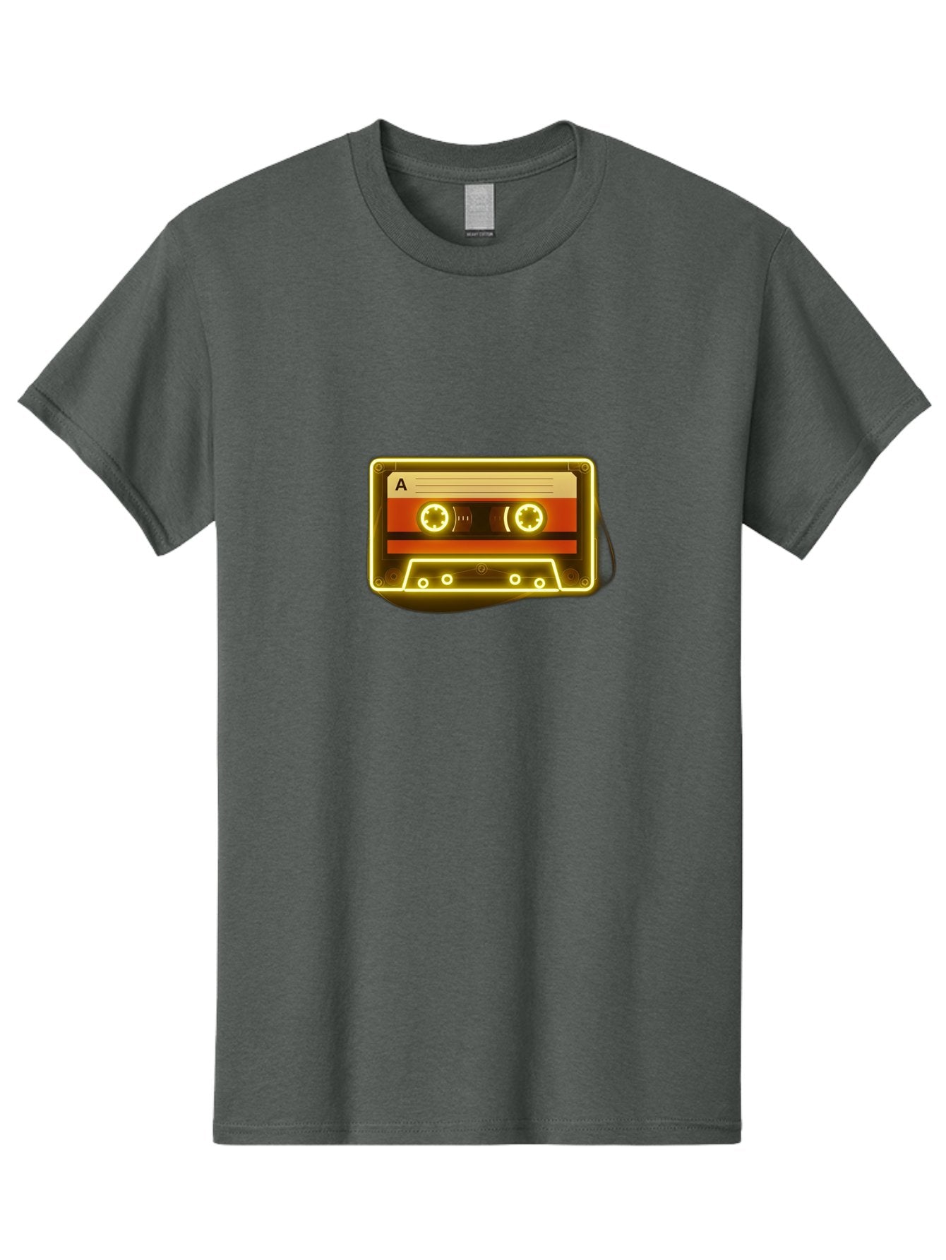 Cassette-Tape-A-4 Men'S Graphic Tee, 100% Cotton, Comfortable Casual Summer Wear, Machine Washable, Retro Cassette Tape, Vintage Music, Nostalgic Technology, Classic Audio, Mixtape, Music Lover, Retro Aesthetic, 80S And 90S Vibe, A Side Baa268 8