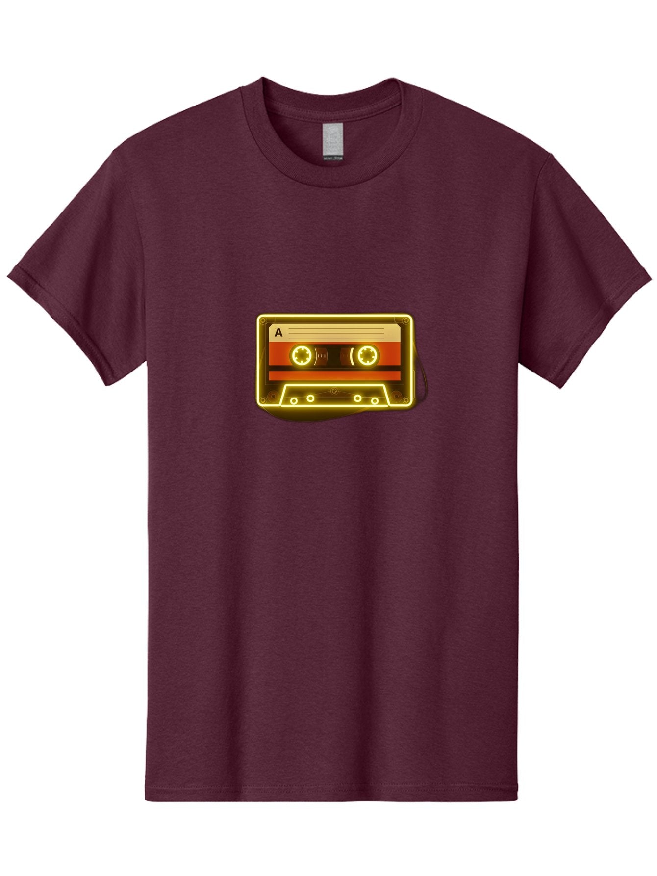 Cassette-Tape-A-4 Men'S Graphic Tee, 100% Cotton, Comfortable Casual Summer Wear, Machine Washable, Retro Cassette Tape, Vintage Music, Nostalgic Technology, Classic Audio, Mixtape, Music Lover, Retro Aesthetic, 80S And 90S Vibe, A Side Baa268 6