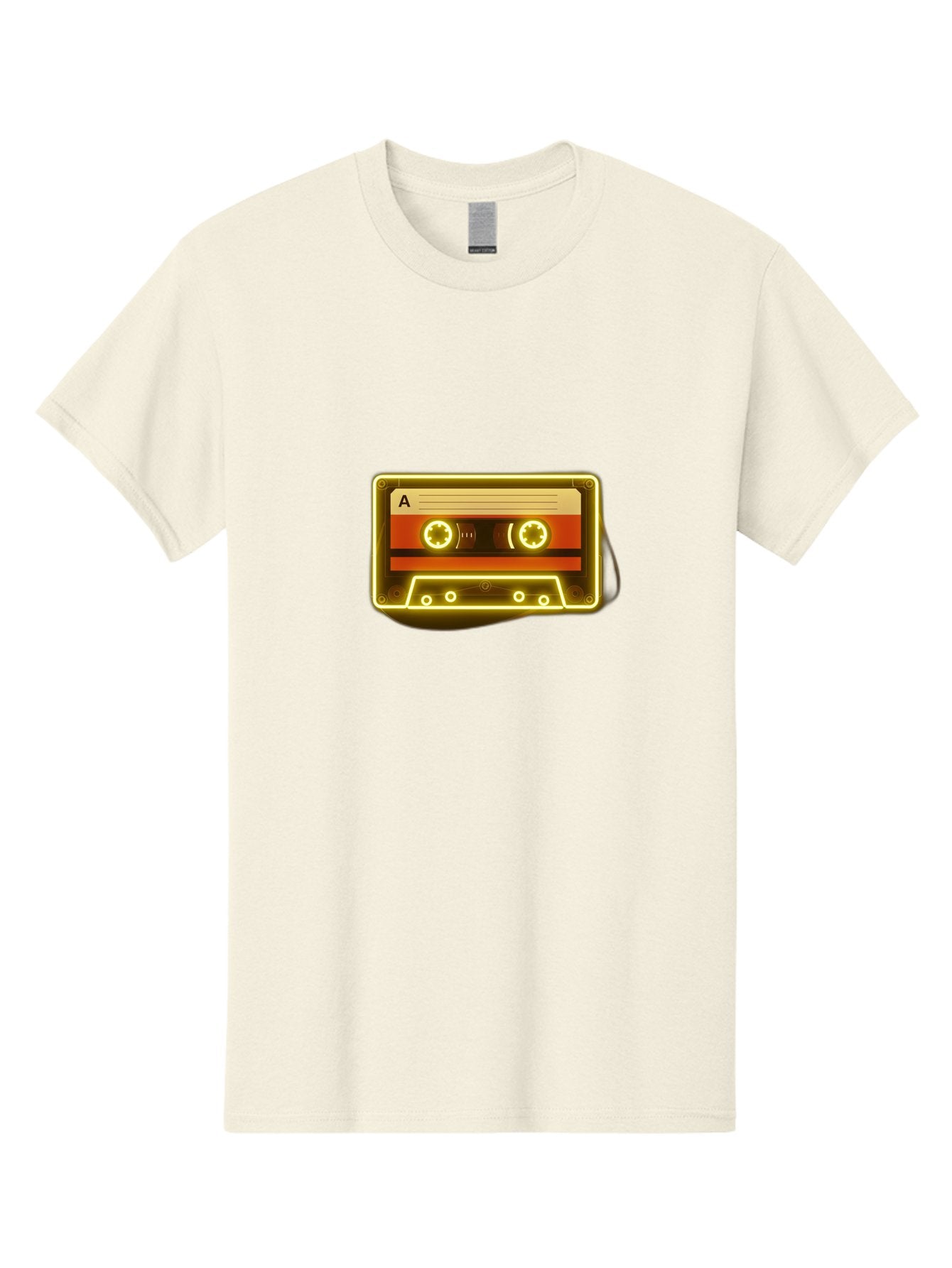 Cassette-Tape-A-4 Men'S Graphic Tee, 100% Cotton, Comfortable Casual Summer Wear, Machine Washable, Retro Cassette Tape, Vintage Music, Nostalgic Technology, Classic Audio, Mixtape, Music Lover, Retro Aesthetic, 80S And 90S Vibe, A Side Baa268
