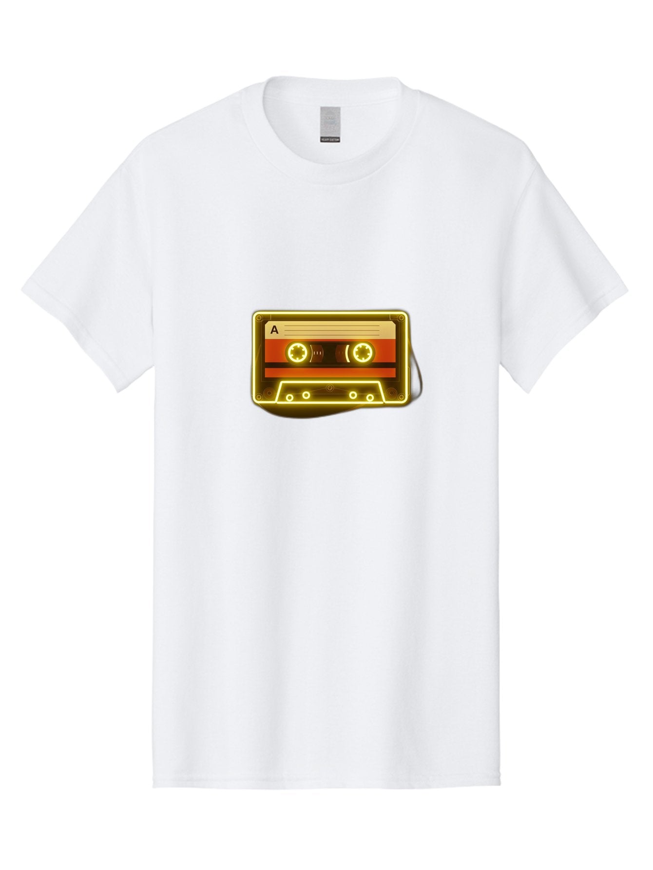 Cassette-Tape-A-4 Men'S Graphic Tee, 100% Cotton, Comfortable Casual Summer Wear, Machine Washable, Retro Cassette Tape, Vintage Music, Nostalgic Technology, Classic Audio, Mixtape, Music Lover, Retro Aesthetic, 80S And 90S Vibe, A Side Baa268 4