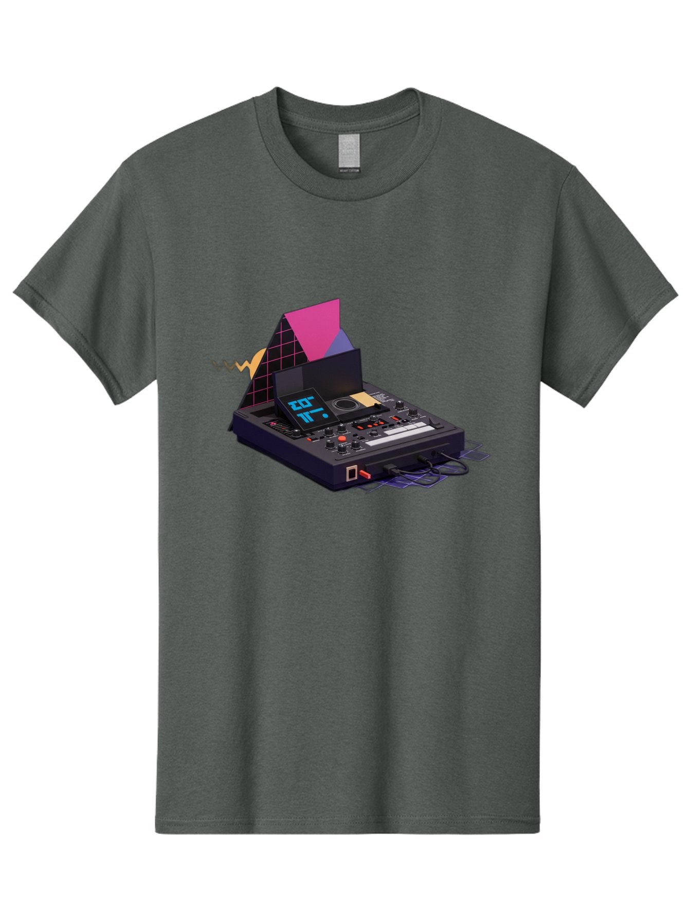Cdj-Controller Men'S Graphic Tee, 100% Cotton, Comfortable Casual Summer Wear, Machine Washable, Audio Mixer, Sound Equipment, Music Production, Dj Setup, Electronic Dance Music, Audio Engineering, Sound Waves, Mix Control Baa279 3