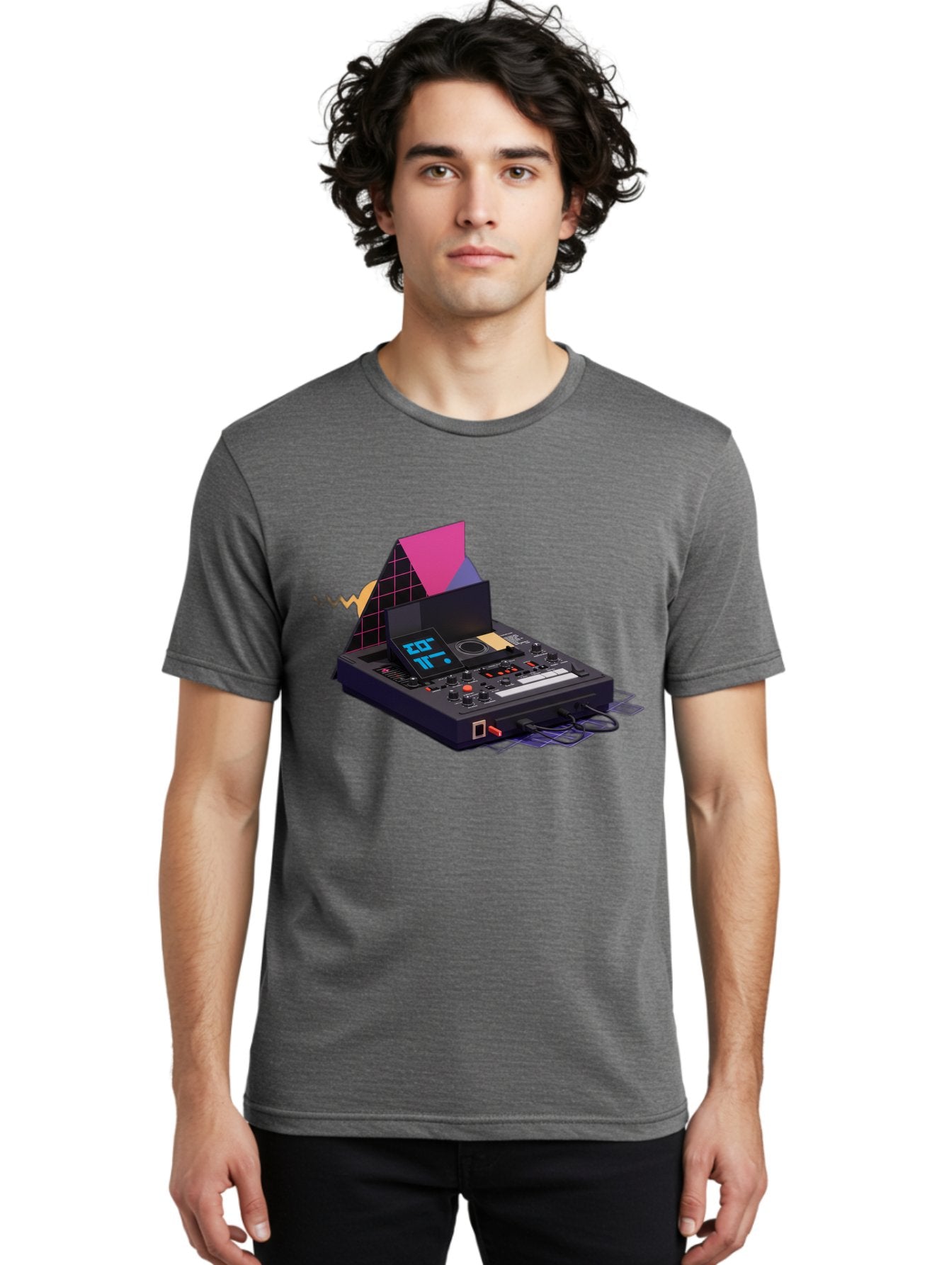 Cdj-Controller Men'S Graphic Tee, 100% Cotton, Comfortable Casual Summer Wear, Machine Washable, Audio Mixer, Sound Equipment, Music Production, Dj Setup, Electronic Dance Music, Audio Engineering, Sound Waves, Mix Control Baa279 28