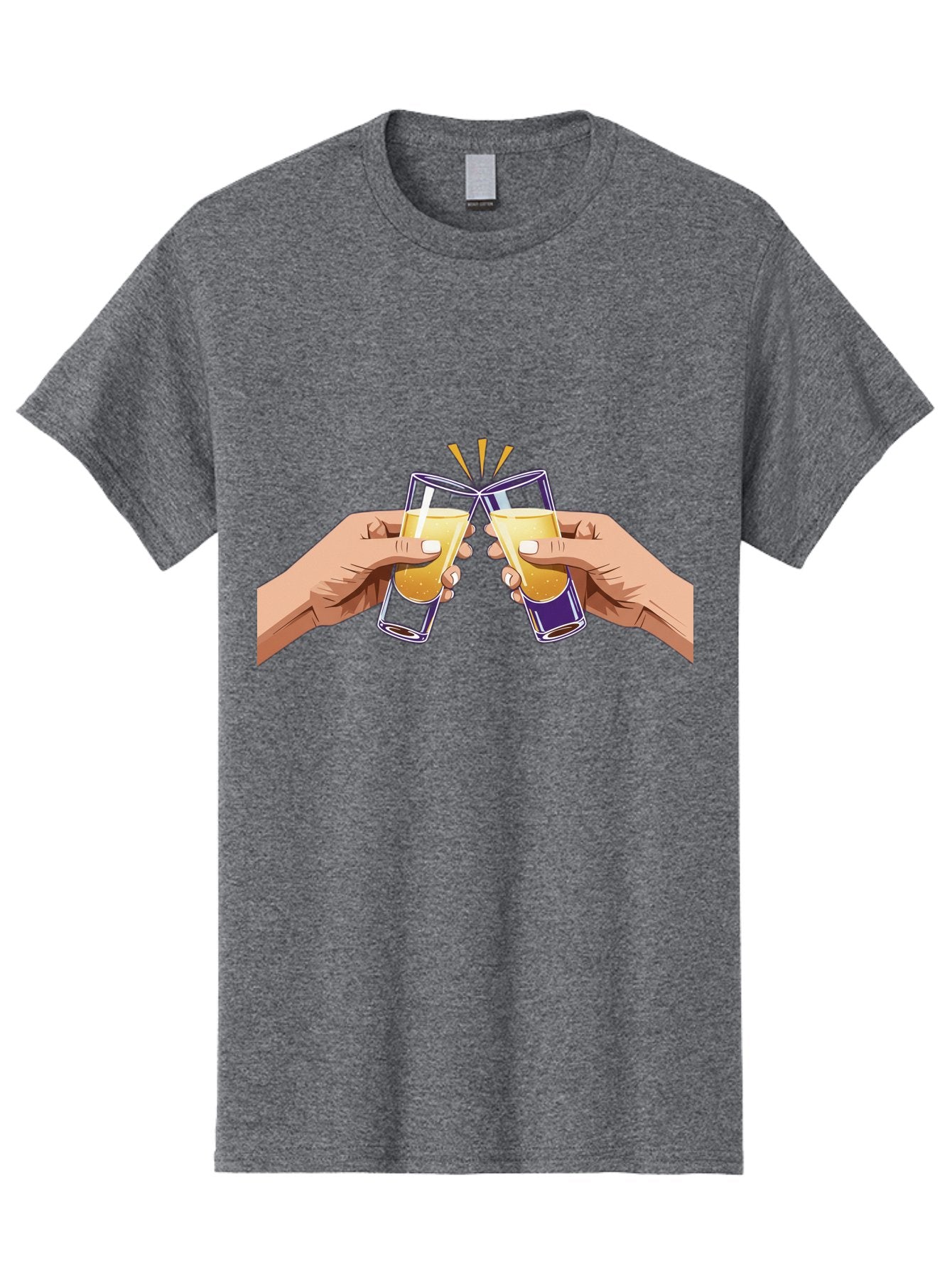 Cheers-1 Men'S Graphic Tee, 100% Cotton, Comfortable Casual Summer Wear, Machine Washable, Toasting Glasses, Celebratory Drinks, Champagne Toast, Beer Cheers, Happy Hour, Party Time, Festive Atmosphere, Social Gathering Baa283 14