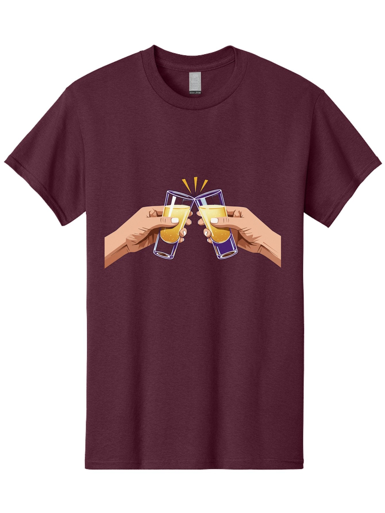 Cheers-1 Men'S Graphic Tee, 100% Cotton, Comfortable Casual Summer Wear, Machine Washable, Toasting Glasses, Celebratory Drinks, Champagne Toast, Beer Cheers, Happy Hour, Party Time, Festive Atmosphere, Social Gathering Baa283 12