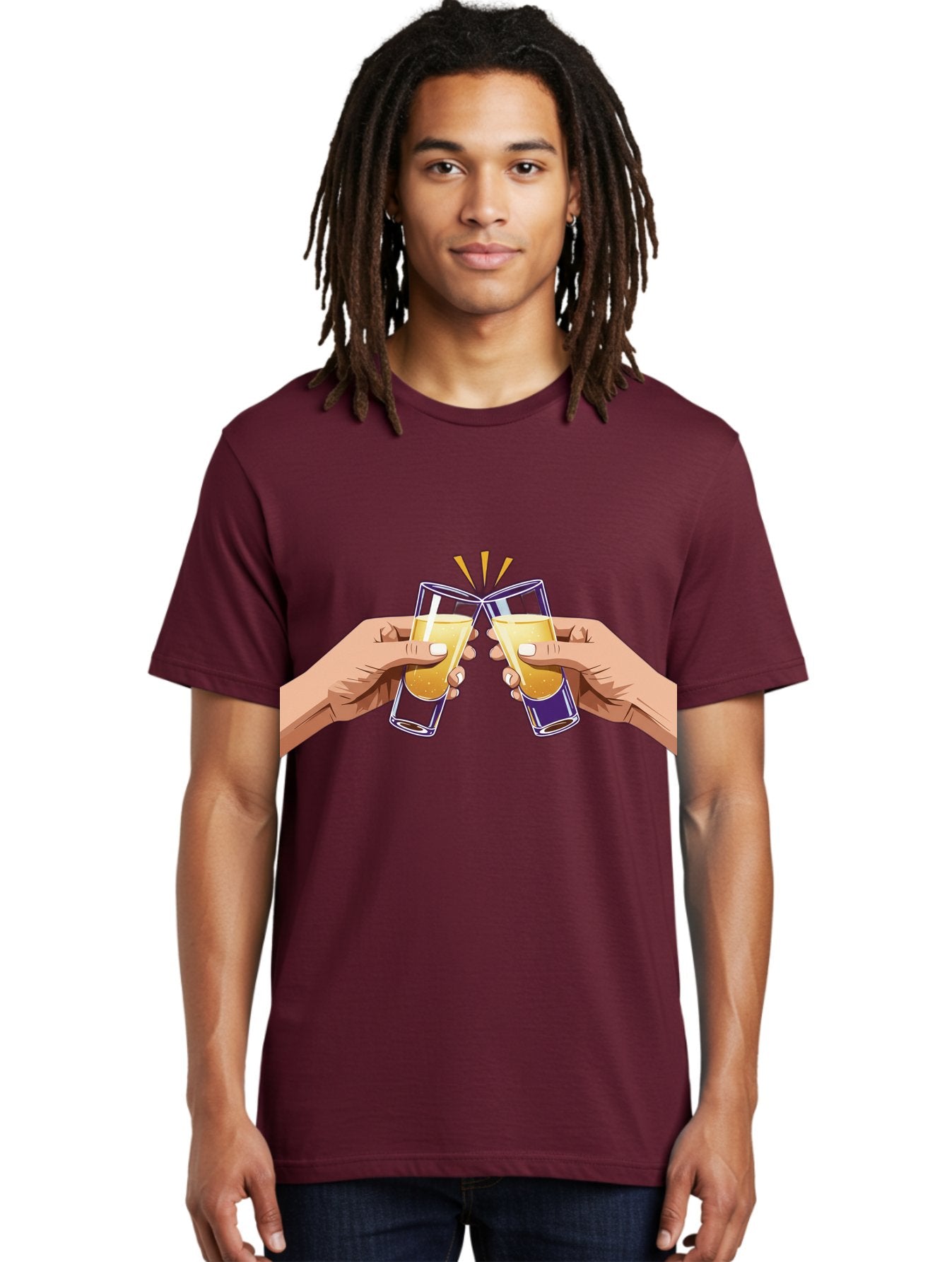 Cheers-1 Men'S Graphic Tee, 100% Cotton, Comfortable Casual Summer Wear, Machine Washable, Toasting Glasses, Celebratory Drinks, Champagne Toast, Beer Cheers, Happy Hour, Party Time, Festive Atmosphere, Social Gathering Baa283 28