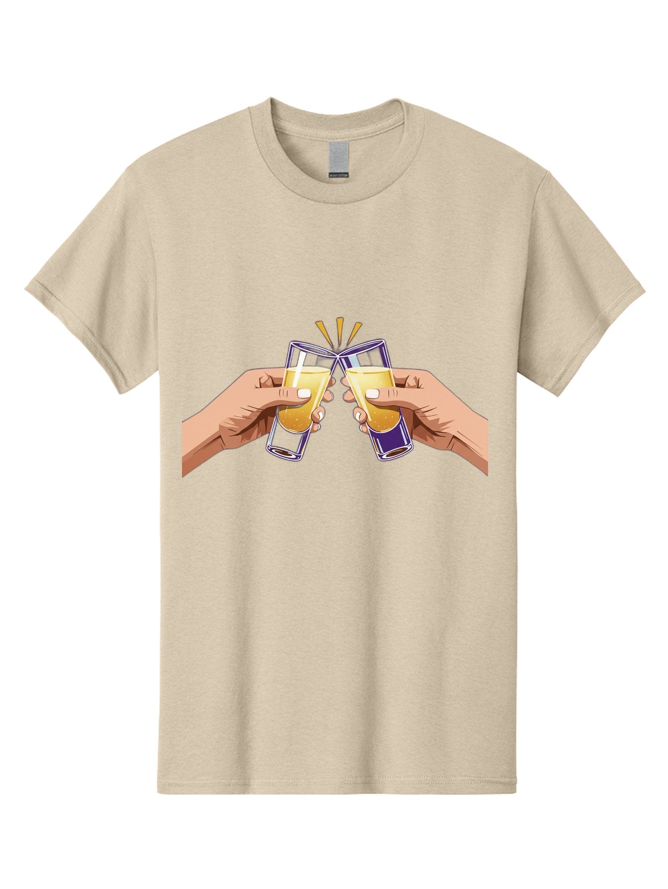 Cheers-1 Men'S Graphic Tee, 100% Cotton, Comfortable Casual Summer Wear, Machine Washable, Toasting Glasses, Celebratory Drinks, Champagne Toast, Beer Cheers, Happy Hour, Party Time, Festive Atmosphere, Social Gathering Baa283 15