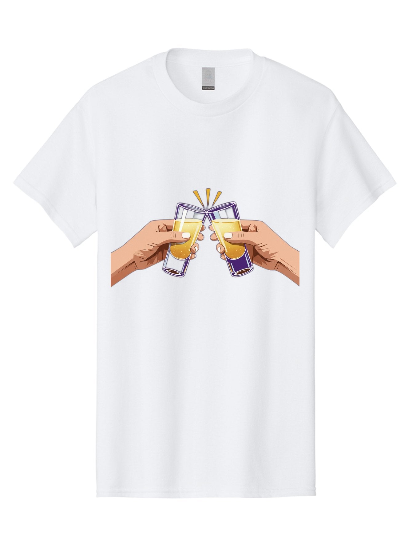 Cheers-1 Men'S Graphic Tee, 100% Cotton, Comfortable Casual Summer Wear, Machine Washable, Toasting Glasses, Celebratory Drinks, Champagne Toast, Beer Cheers, Happy Hour, Party Time, Festive Atmosphere, Social Gathering Baa283 11