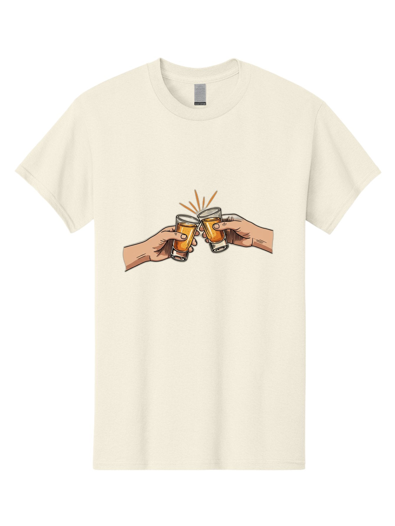 Cheers-3 Men'S Graphic Tee, 100% Cotton, Comfortable Casual Summer Wear, Machine Washable, Clinking Glasses, Beer Cheers, Toast Together, Celebratory Drinks, Friendship Bonding, Social Gathering, Adult Beverages Baa285 5
