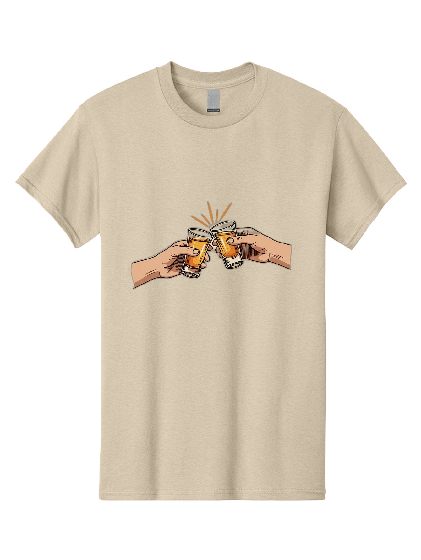 Cheers-3 Men'S Graphic Tee, 100% Cotton, Comfortable Casual Summer Wear, Machine Washable, Clinking Glasses, Beer Cheers, Toast Together, Celebratory Drinks, Friendship Bonding, Social Gathering, Adult Beverages Baa285 15
