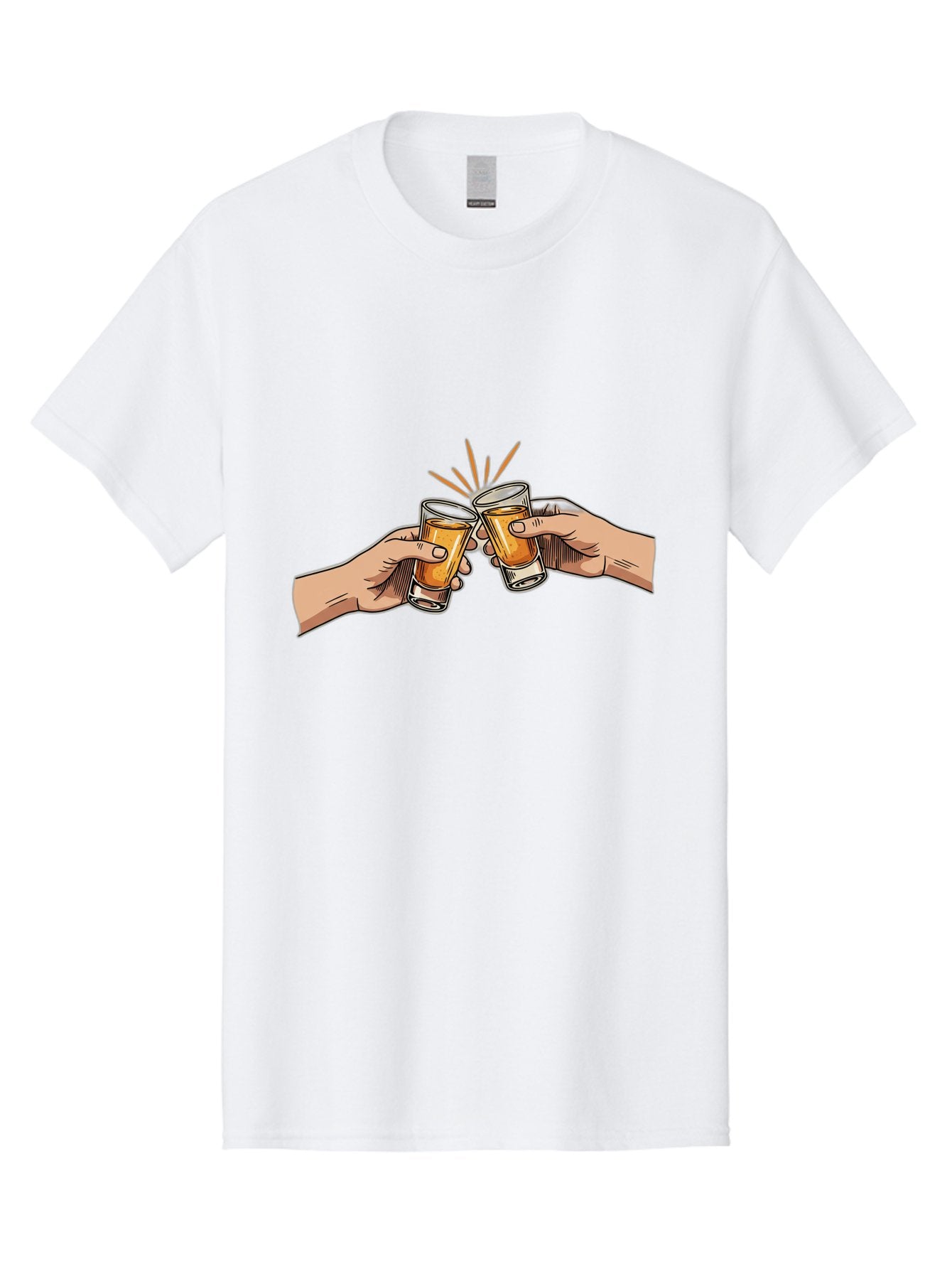 Cheers-3 Men'S Graphic Tee, 100% Cotton, Comfortable Casual Summer Wear, Machine Washable, Clinking Glasses, Beer Cheers, Toast Together, Celebratory Drinks, Friendship Bonding, Social Gathering, Adult Beverages Baa285 8