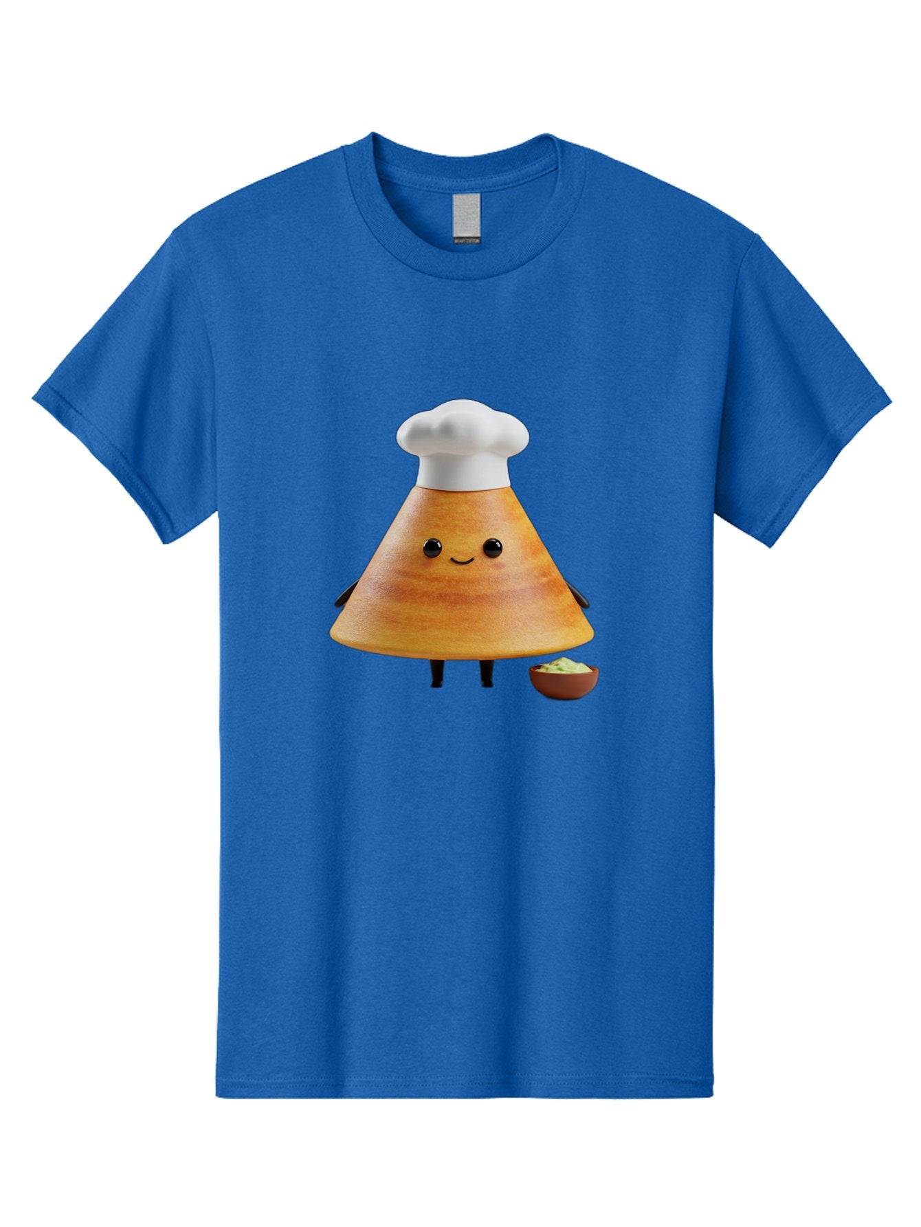 Chef-Cone Men'S Graphic Tee, 100% Cotton, Comfortable Casual Summer Wear, Machine Washable, Cartoon Character, Chef Hat, Cooking, Food, Sauce, Condiment, Kitchen, Culinary, Recipe, Cartoon Mascot, Anthropomorphic, 3D Illustration Baa288 10
