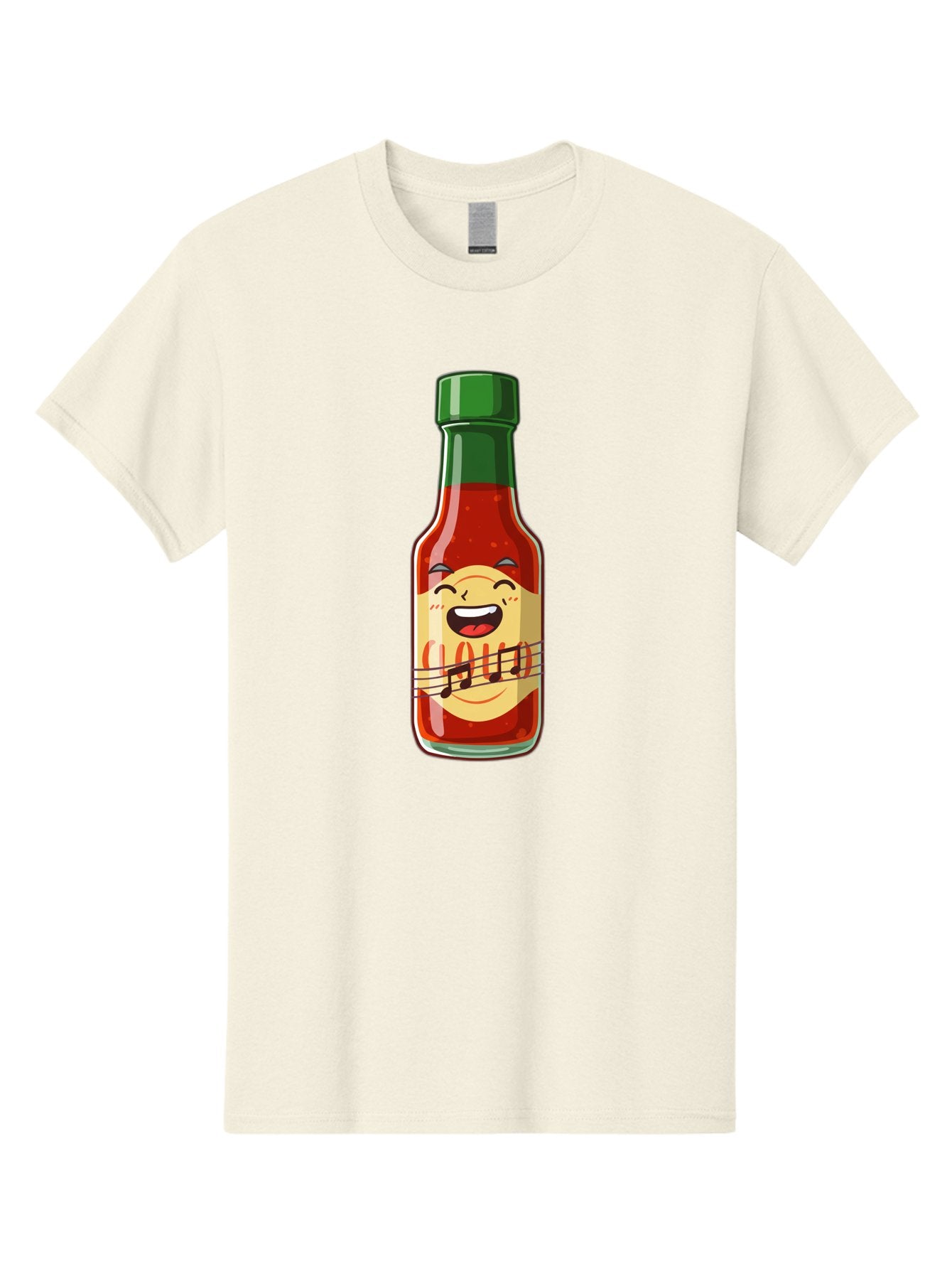Chili-Sauce-Bottle Men'S Graphic Tee, 100% Cotton, Comfortable Casual Summer Wear, Machine Washable, Hot Sauce Bottle, Spicy Condiment, Cartoon Character, Laughing Face, Tabasco Sauce, Flavorful Food, Hot Pepper Sauce, Culinary Delight Baa292 14