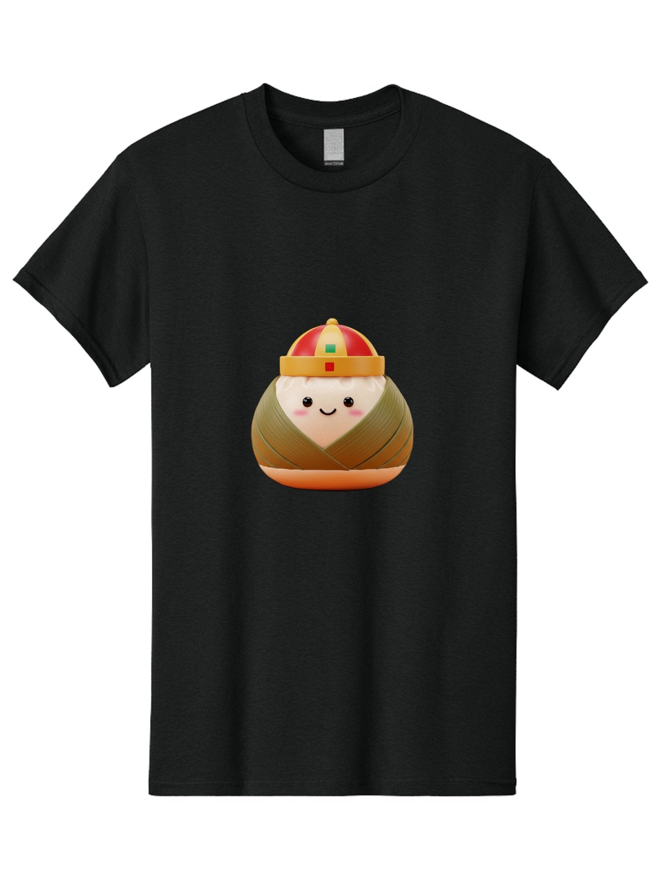 Chinese-Dumpling Men'S Graphic Tee, 100% Cotton, Comfortable Casual Summer Wear, Machine Washable, Kawaii Sushi, Cartoon Food, Adorable Mascot, Japanese Cuisine, Smiling Face, Cute Character, Digital Illustration, Kawaii Culture, Manga Style, Baa293 10