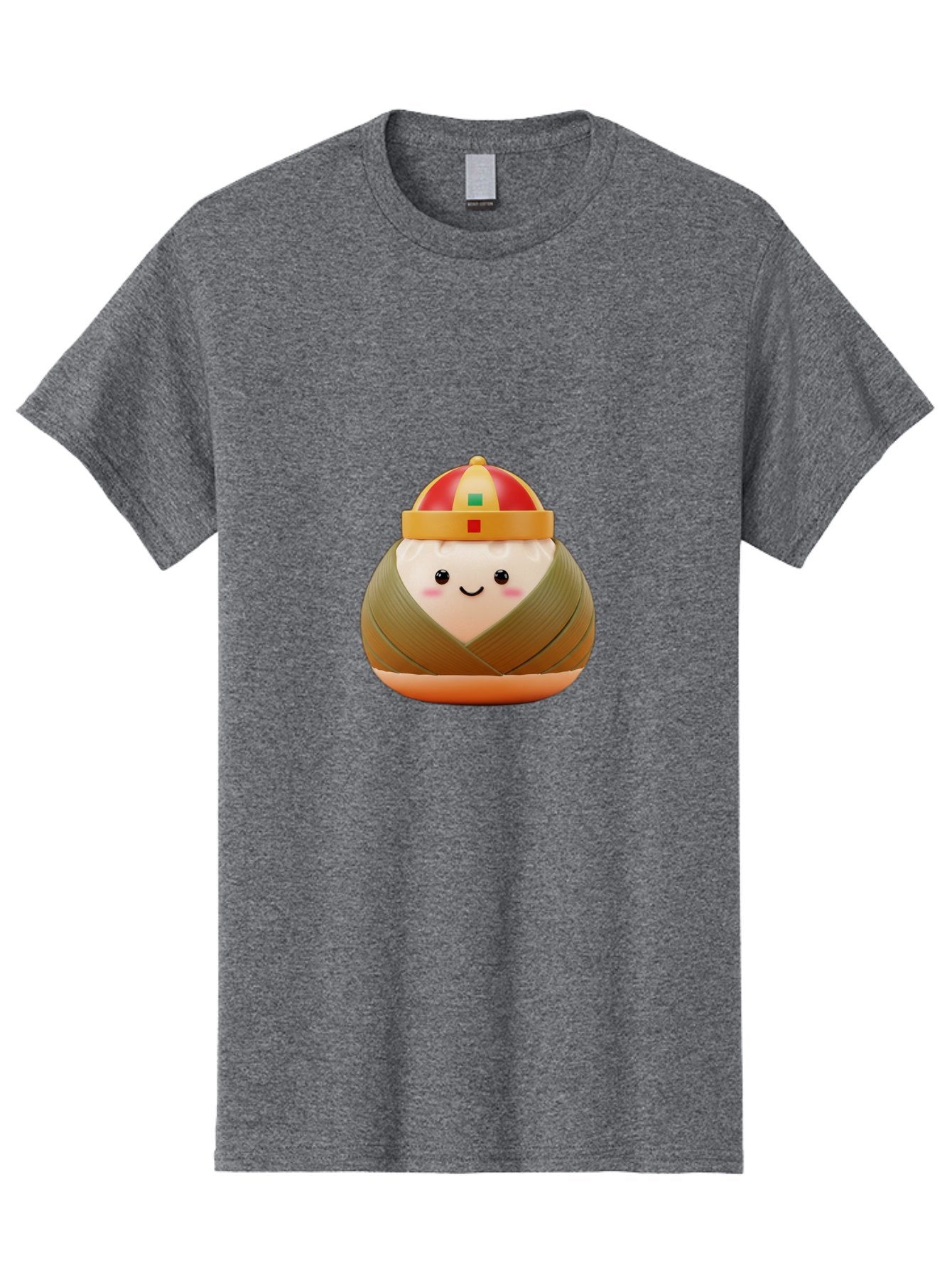 Chinese-Dumpling Men'S Graphic Tee, 100% Cotton, Comfortable Casual Summer Wear, Machine Washable, Kawaii Sushi, Cartoon Food, Adorable Mascot, Japanese Cuisine, Smiling Face, Cute Character, Digital Illustration, Kawaii Culture, Manga Style, Baa293 13