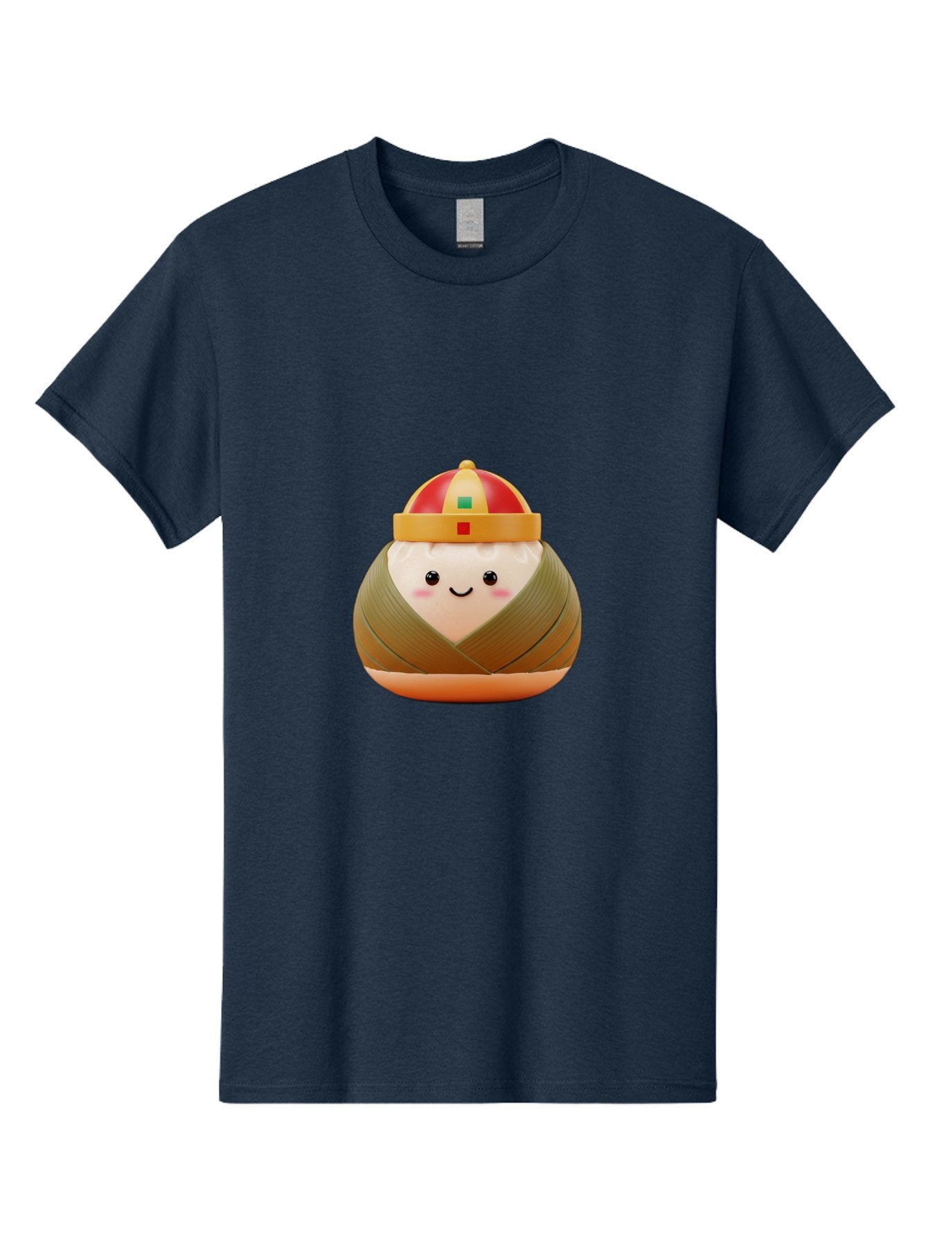 Chinese-Dumpling Men'S Graphic Tee, 100% Cotton, Comfortable Casual Summer Wear, Machine Washable, Kawaii Sushi, Cartoon Food, Adorable Mascot, Japanese Cuisine, Smiling Face, Cute Character, Digital Illustration, Kawaii Culture, Manga Style, Baa293 14