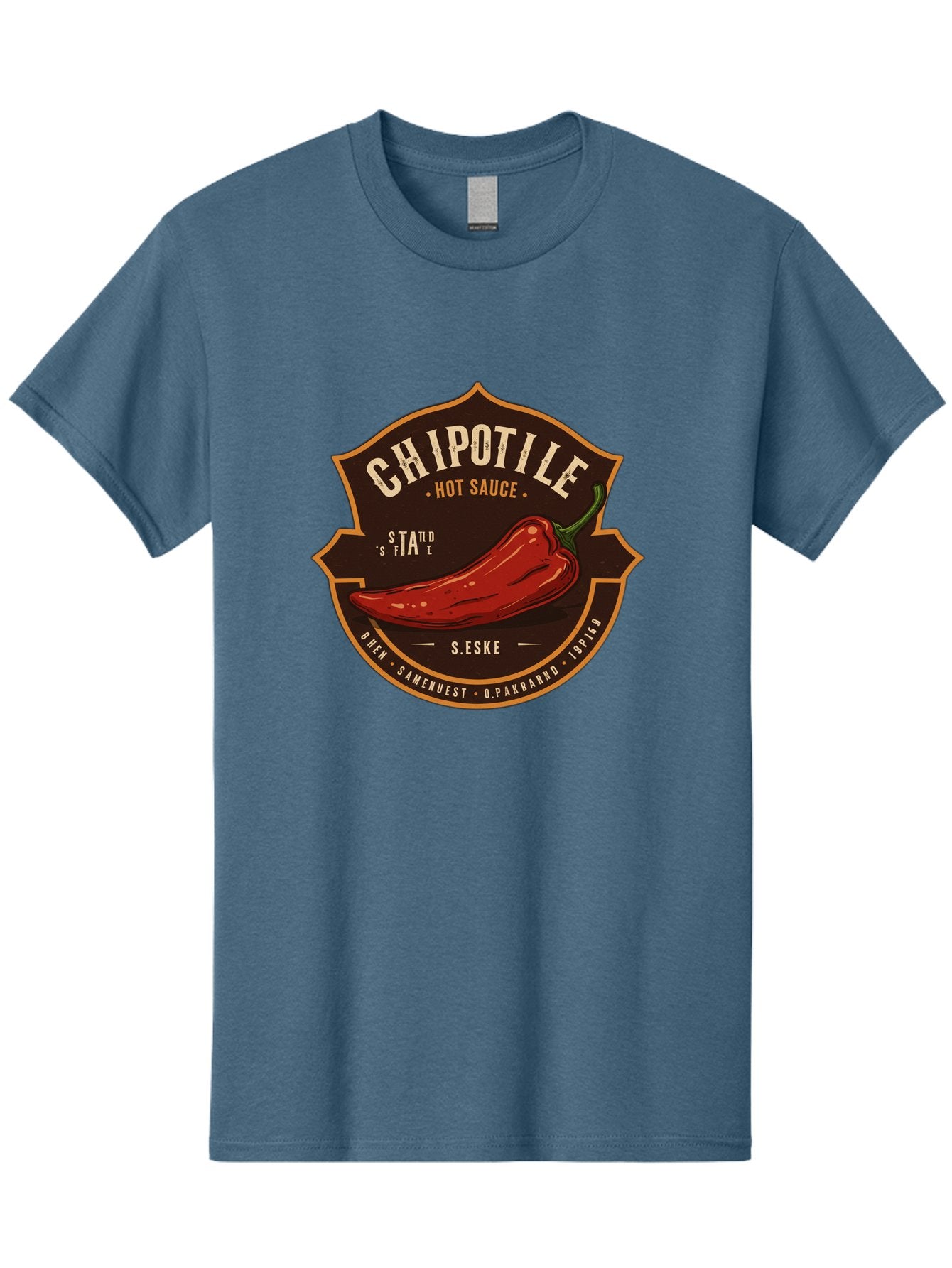Chipotle-Hot-Sauce Men'S Graphic Tee, 100% Cotton, Comfortable Casual Summer Wear, Machine Washable, Chipotle Pepper, Hot Sauce, Spicy Food, Red Pepper, Condiment, Gourmet Sauce, Savory Flavor, Smoky Heat, Fiery Taste, Spicy Condiment Baa297 11