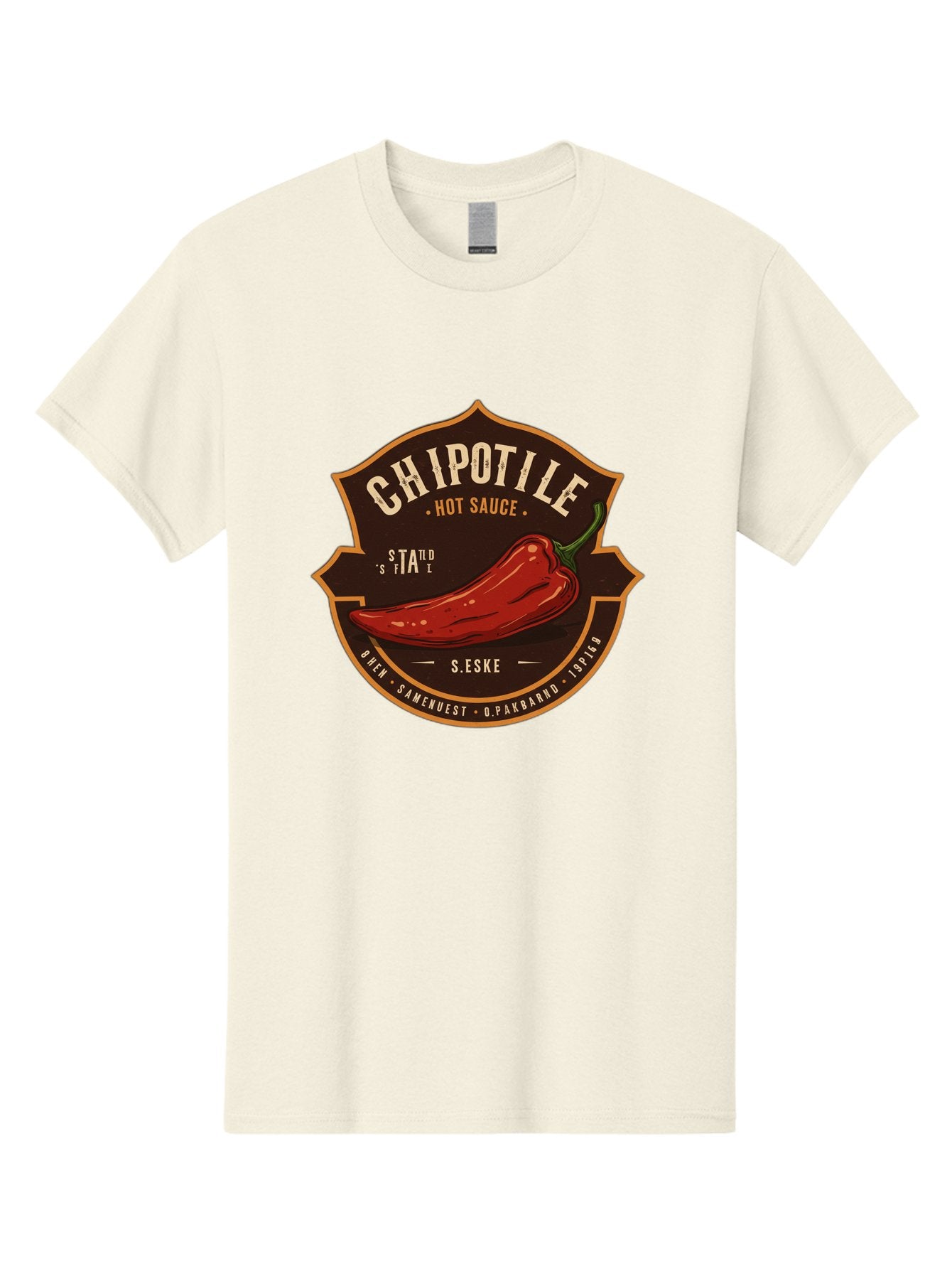 Chipotle-Hot-Sauce Men'S Graphic Tee, 100% Cotton, Comfortable Casual Summer Wear, Machine Washable, Chipotle Pepper, Hot Sauce, Spicy Food, Red Pepper, Condiment, Gourmet Sauce, Savory Flavor, Smoky Heat, Fiery Taste, Spicy Condiment Baa297 15
