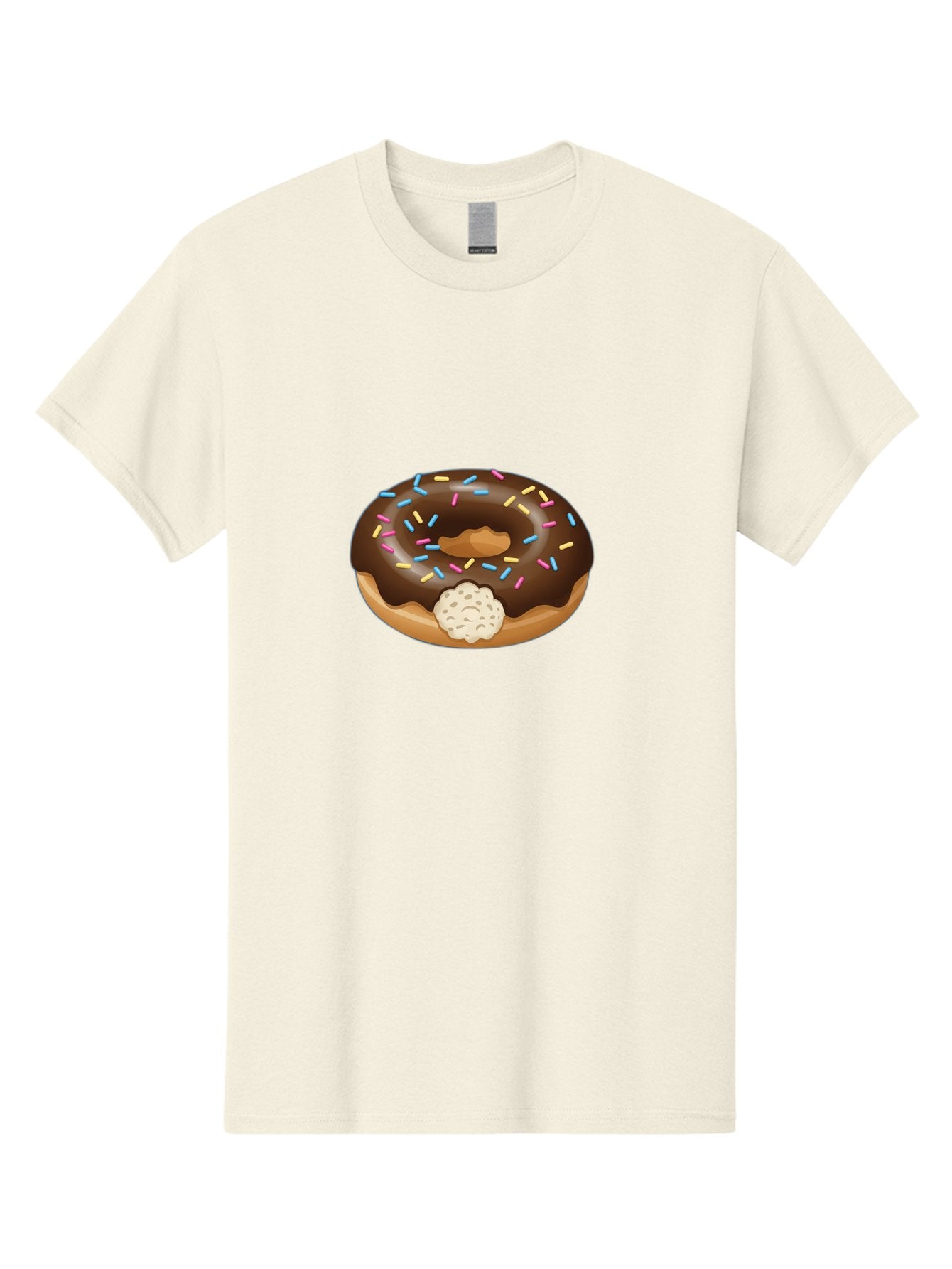Chocolate-Donut-6 Men'S Graphic Tee, 100% Cotton, Comfortable Casual Summer Wear, Machine Washable, Chocolate Donut, Donut With Sprinkles, Sweet Treat, Baked Goods, Colorful Sprinkles, Chocolate Frosting, Donut With Filling Baa305 14