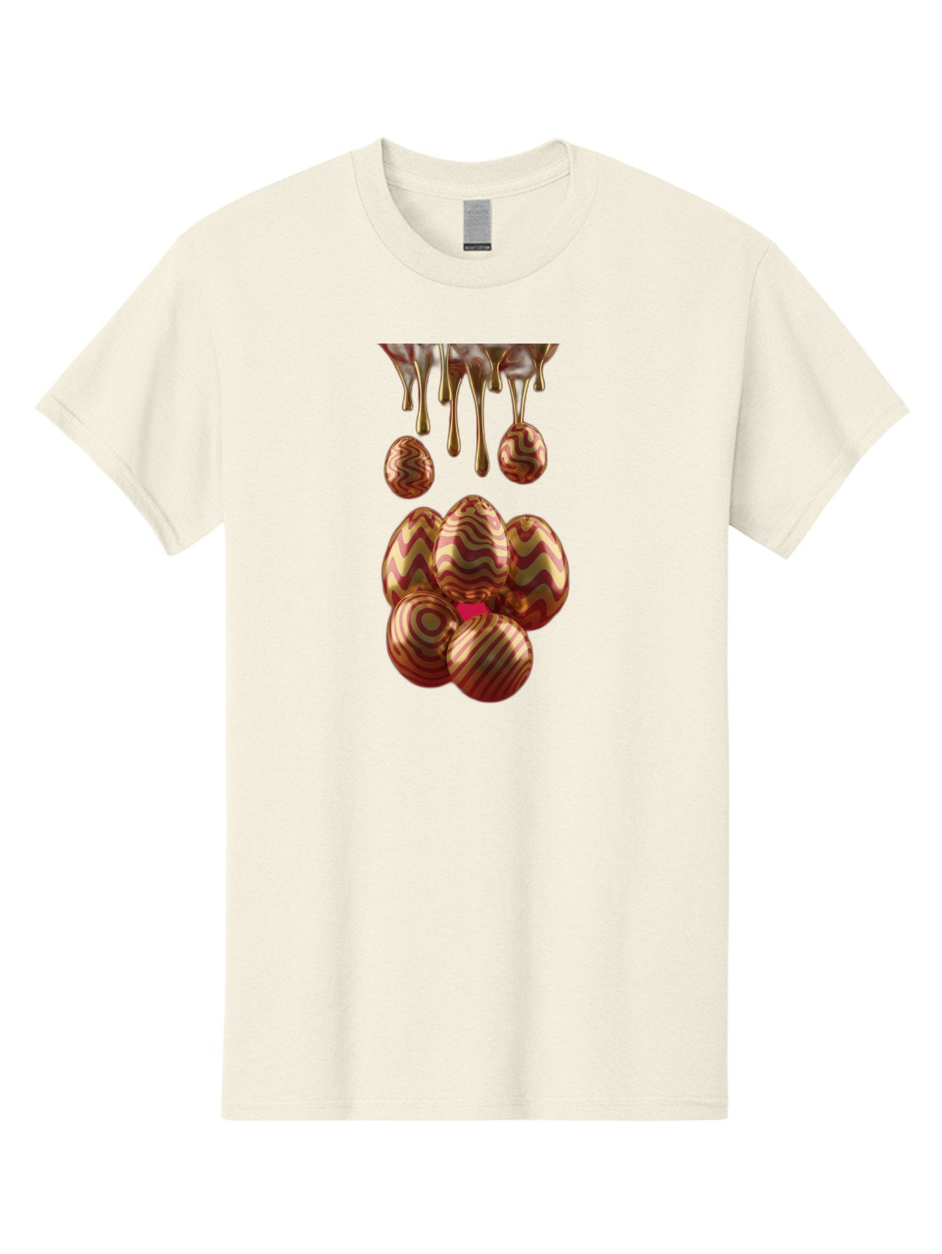 Chocolate-Easter-Eggs Men'S Graphic Tee, 100% Cotton, Comfortable Casual Summer Wear, Machine Washable, Chocolate Covered Eggs, Patterned Eggs, Dripping Chocolate, Decadent Treats, Sweet Indulgence, Rich Desserts, Chocolate Lovers, Sweet Tooth Baa309