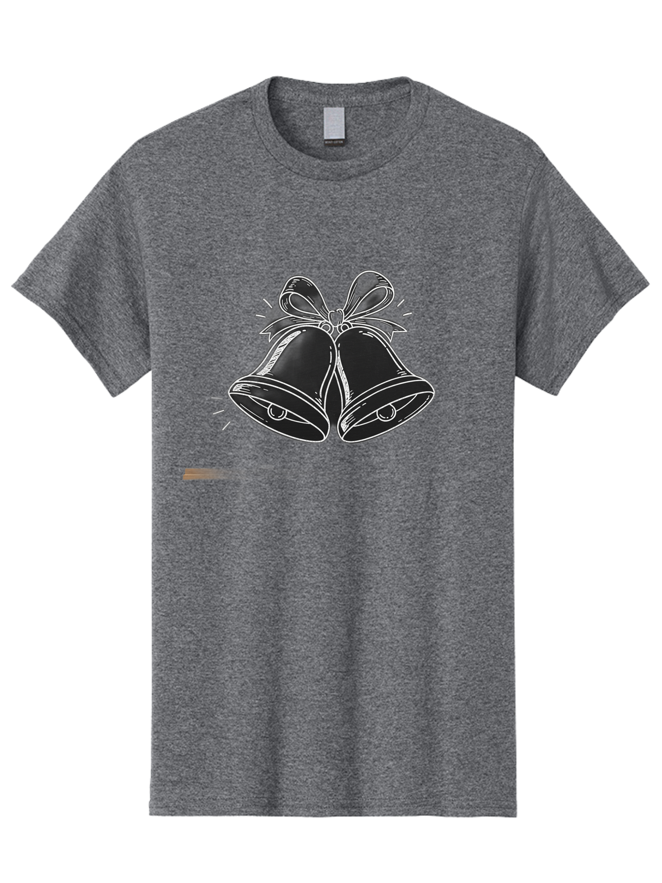 Christmas-Bells-2 Men'S Graphic Tee, 100% Cotton, Comfortable Casual Summer Wear, Machine Washable, Christmas Bells, Festive Decorations, Holiday Cheer, Jingling Bells, Merry Christmas, Christmas Illustrations, Winter Wonderland, Baa314 21