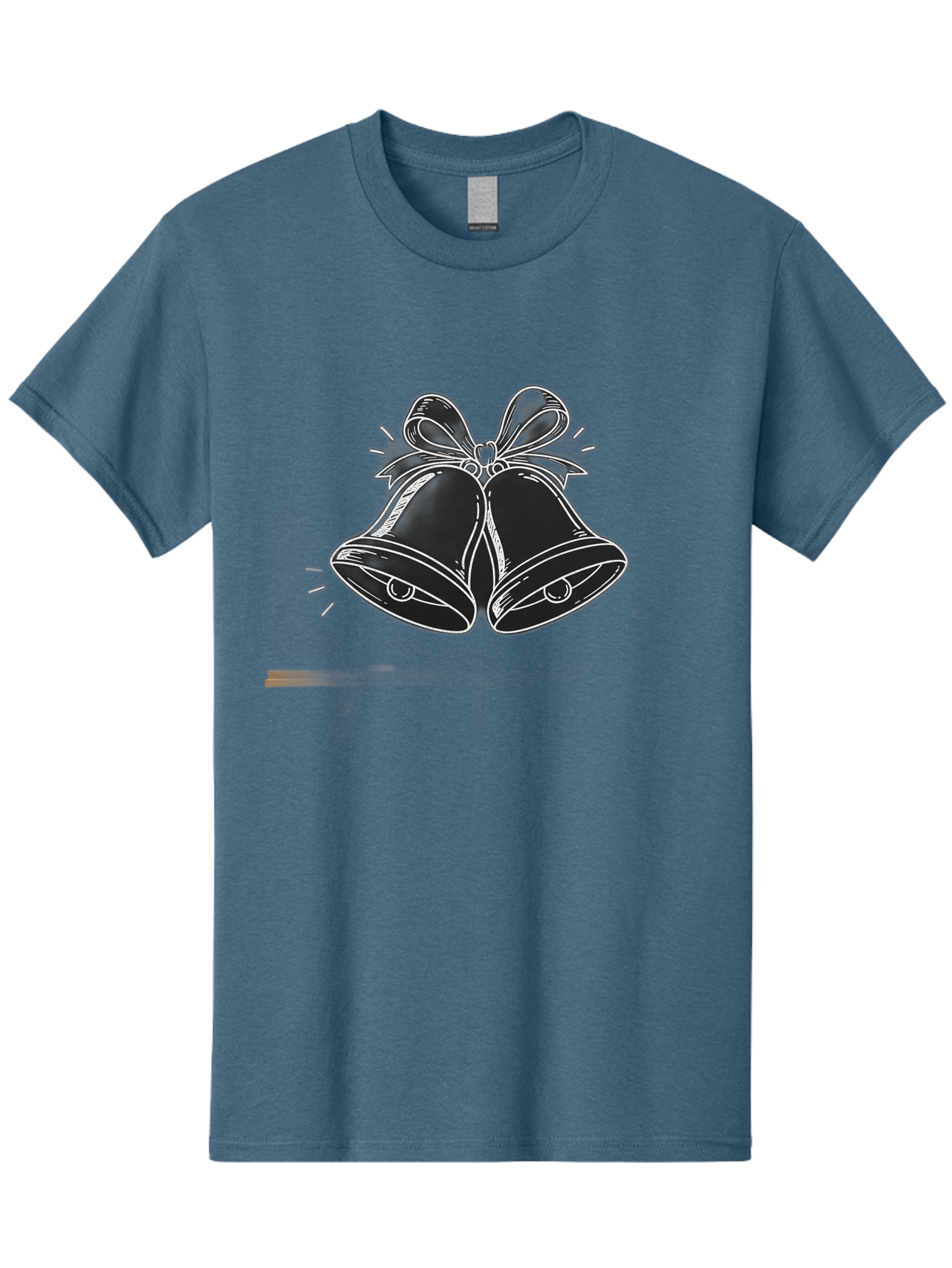 Christmas-Bells-2 Men'S Graphic Tee, 100% Cotton, Comfortable Casual Summer Wear, Machine Washable, Christmas Bells, Festive Decorations, Holiday Cheer, Jingling Bells, Merry Christmas, Christmas Illustrations, Winter Wonderland, Baa314 17