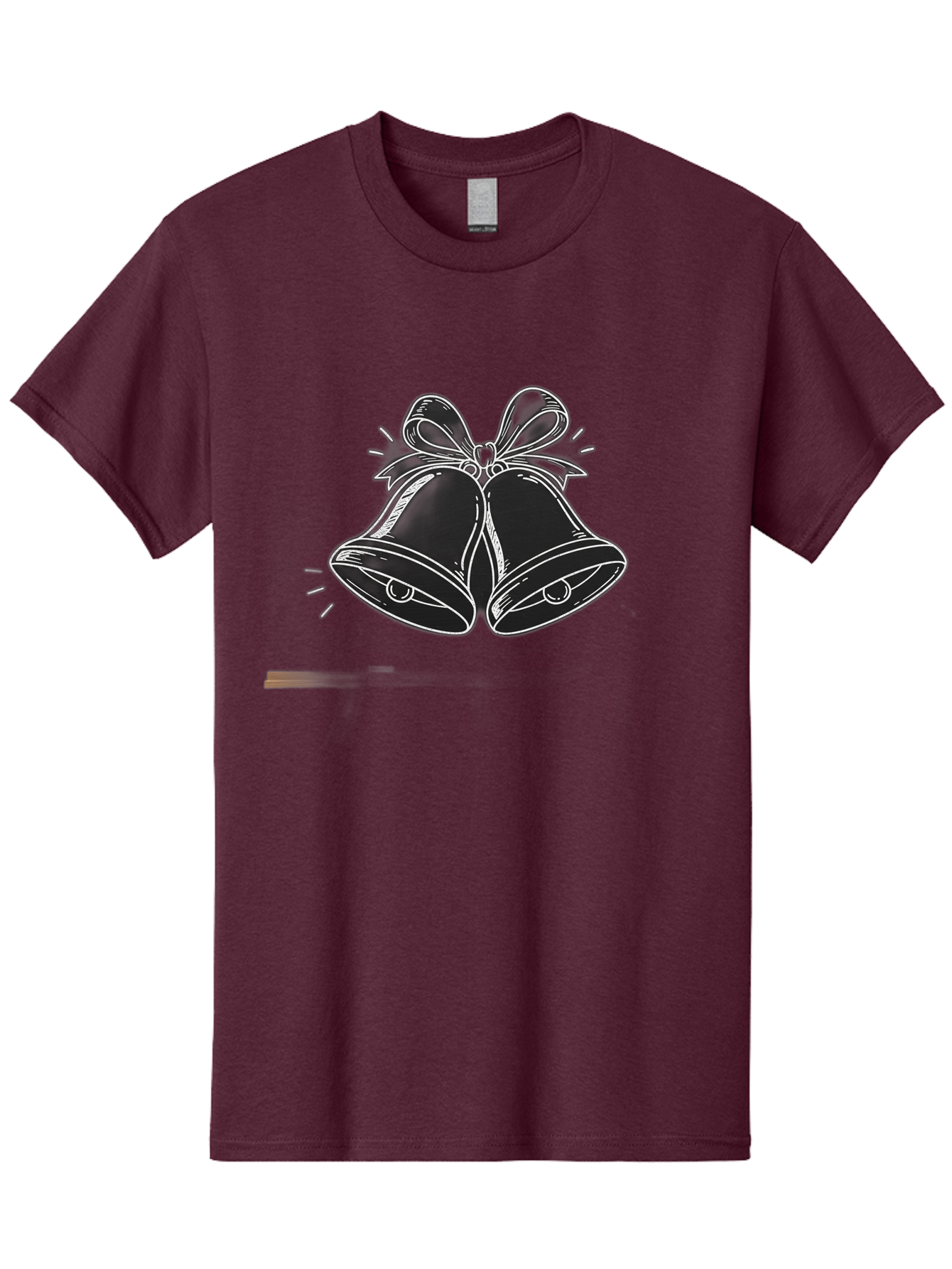 Christmas-Bells-2 Men'S Graphic Tee, 100% Cotton, Comfortable Casual Summer Wear, Machine Washable, Christmas Bells, Festive Decorations, Holiday Cheer, Jingling Bells, Merry Christmas, Christmas Illustrations, Winter Wonderland, Baa314 3