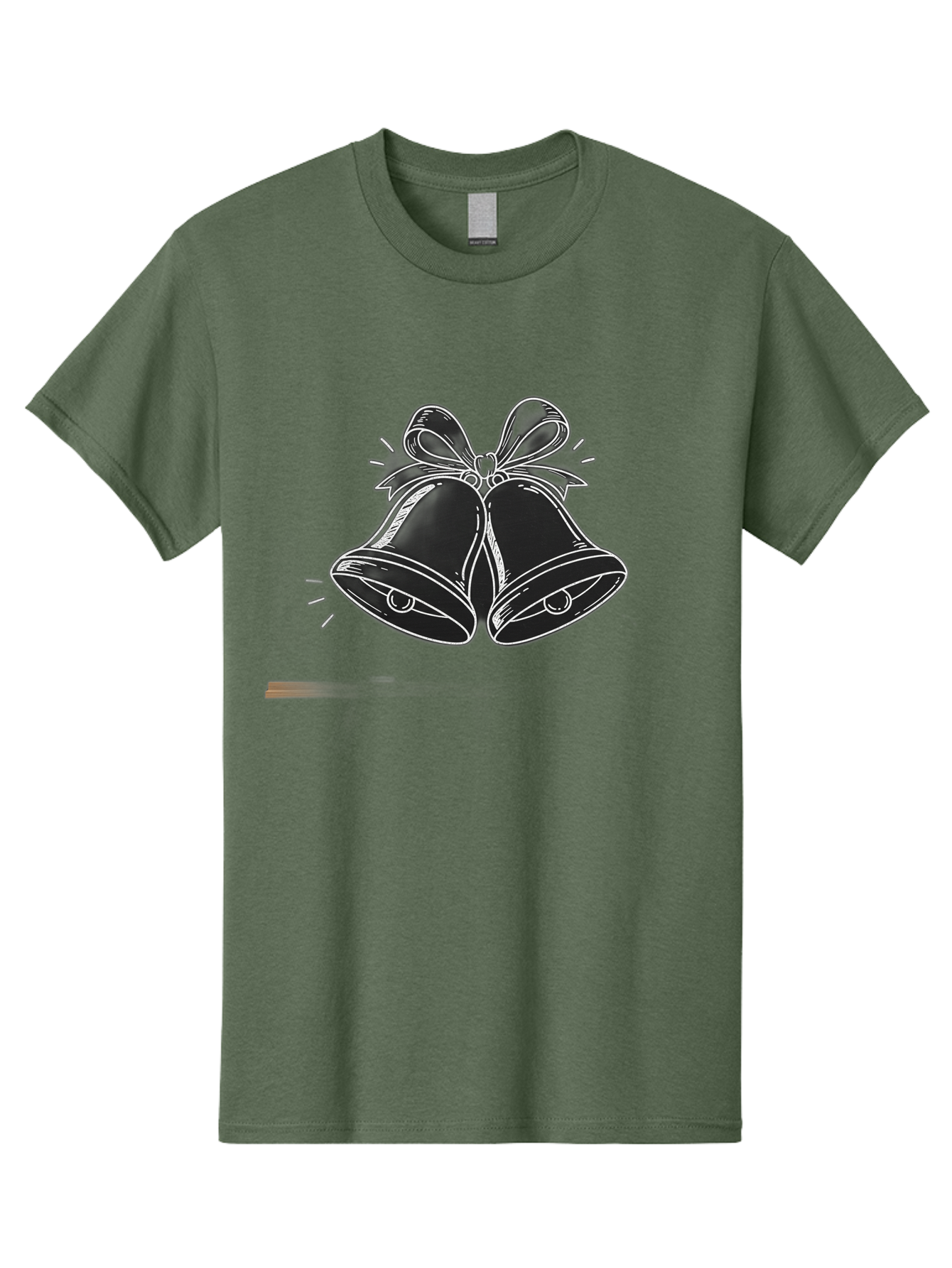 Christmas-Bells-2 Men'S Graphic Tee, 100% Cotton, Comfortable Casual Summer Wear, Machine Washable, Christmas Bells, Festive Decorations, Holiday Cheer, Jingling Bells, Merry Christmas, Christmas Illustrations, Winter Wonderland, Baa314 23