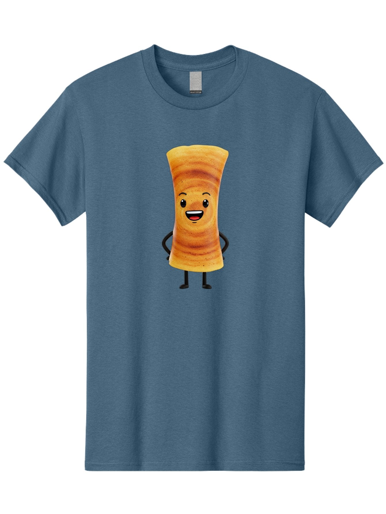 Cinnamon-Roll Men'S Graphic Tee, 100% Cotton, Comfortable Casual Summer Wear, Machine Washable, Cinnamon Roll Mascot, Smiling Pastry, Cartoon Food Character, Happy Baked Goods, Sweet Treat Personality, Adorable Dessert Icon, Baa318 11