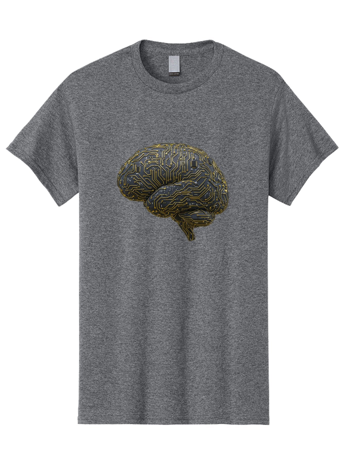 Circuit-Brain Men'S Graphic Tee, 100% Cotton, Comfortable Casual Summer Wear, Machine Washable, Human Brain, Circuit Board, Artificial Intelligence, Neural Networks, Cognitive Computing, Machine Learning, Futuristic Technology Baa319 15