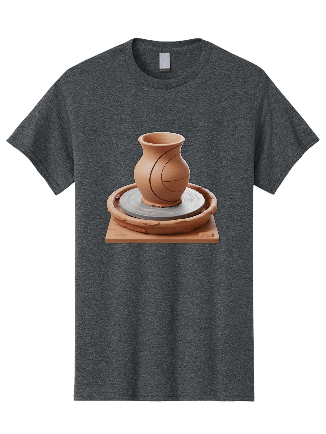 Clay-Pot Men'S Graphic Tee, 100% Cotton, Comfortable Casual Summer Wear, Machine Washable, Clay Vase, Pottery Wheel, Ceramics, Handmade, Artisanal, Craftsmanship, Creative Process, Art Studio, Handmade Pottery, Ceramic Art Baa326 14