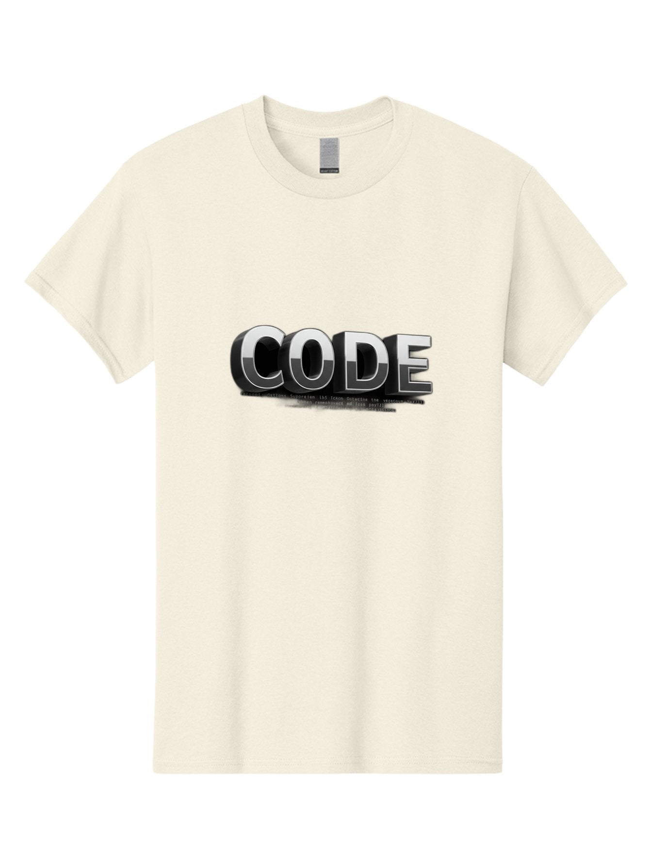 Code Men'S Graphic Tee, 100% Cotton, Comfortable Casual Summer Wear, Machine Washable, Programming Language, Coding, Software Development, Tech Industry, Digital Text, Metallic Letters, Programming Concept, Coding Skills Baa333 12